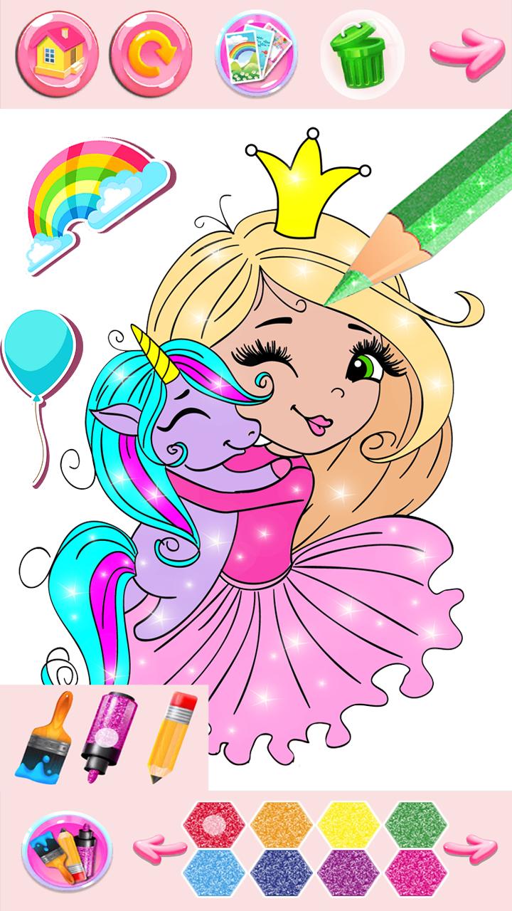 Glitter Ladybug dress Coloring Book 54 Screenshot 6