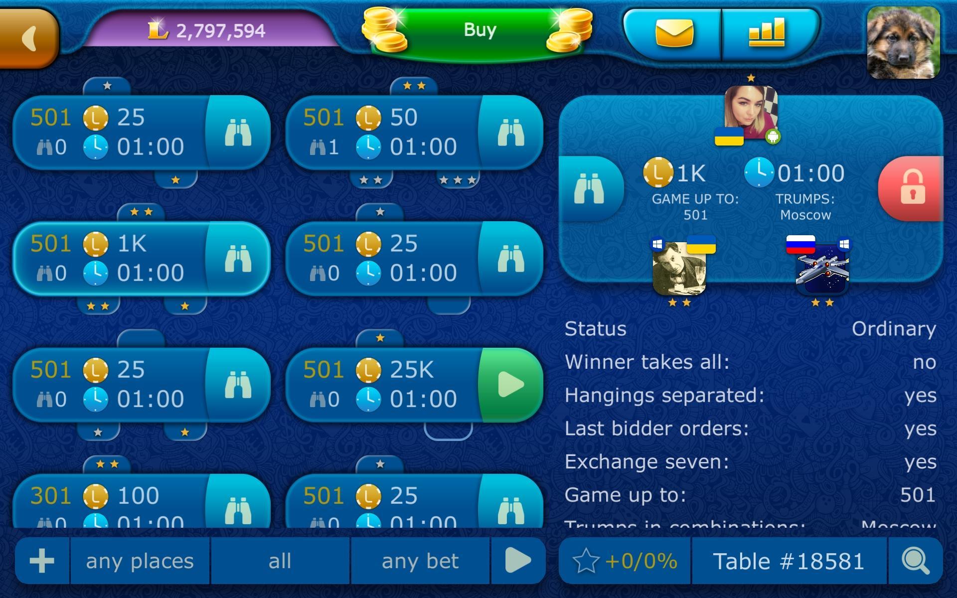 Clabber LiveGames - free online card game 4.02 Screenshot 14