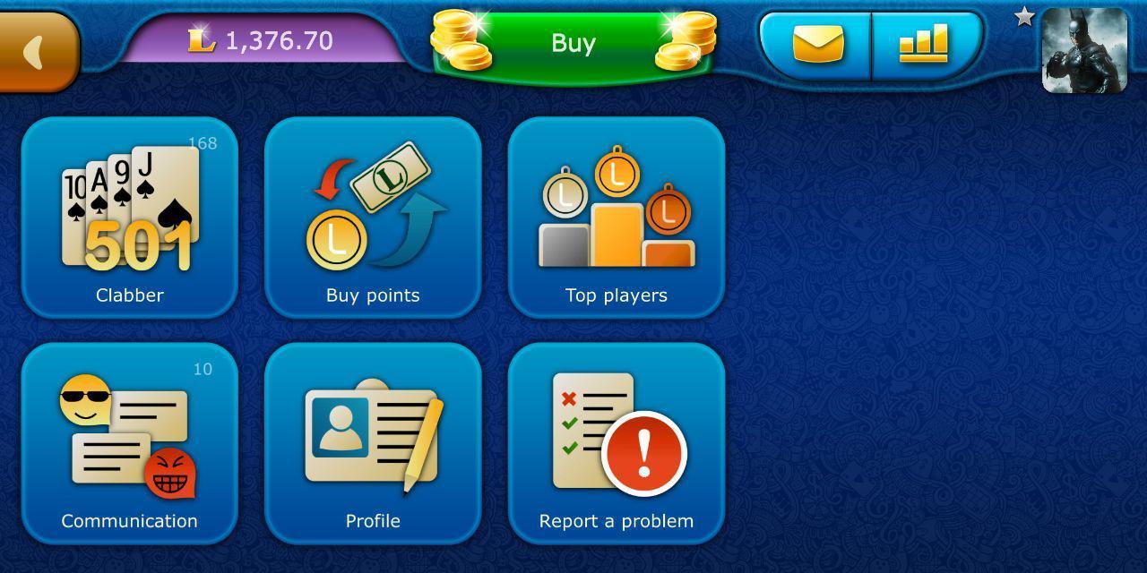 Clabber LiveGames - free online card game 4.02 Screenshot 5