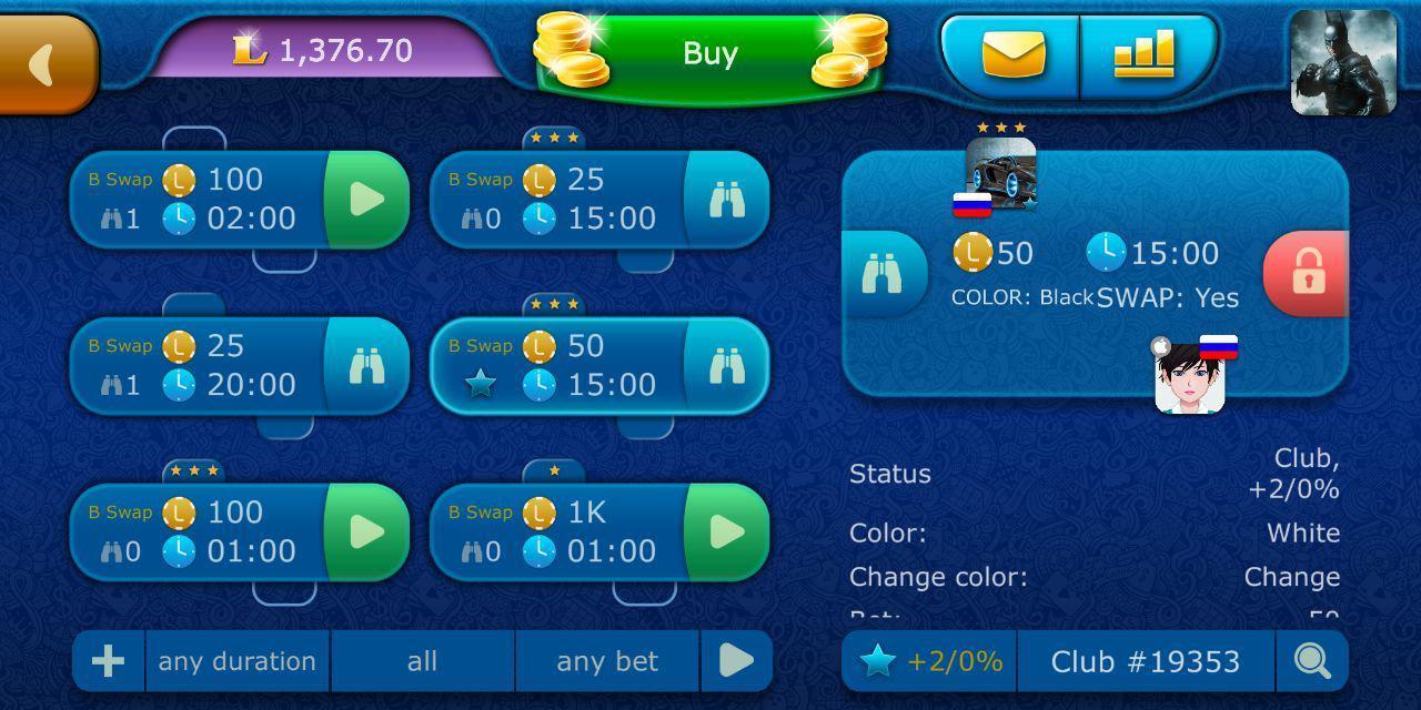 Checkers LiveGames free online game 4.01 Screenshot 7