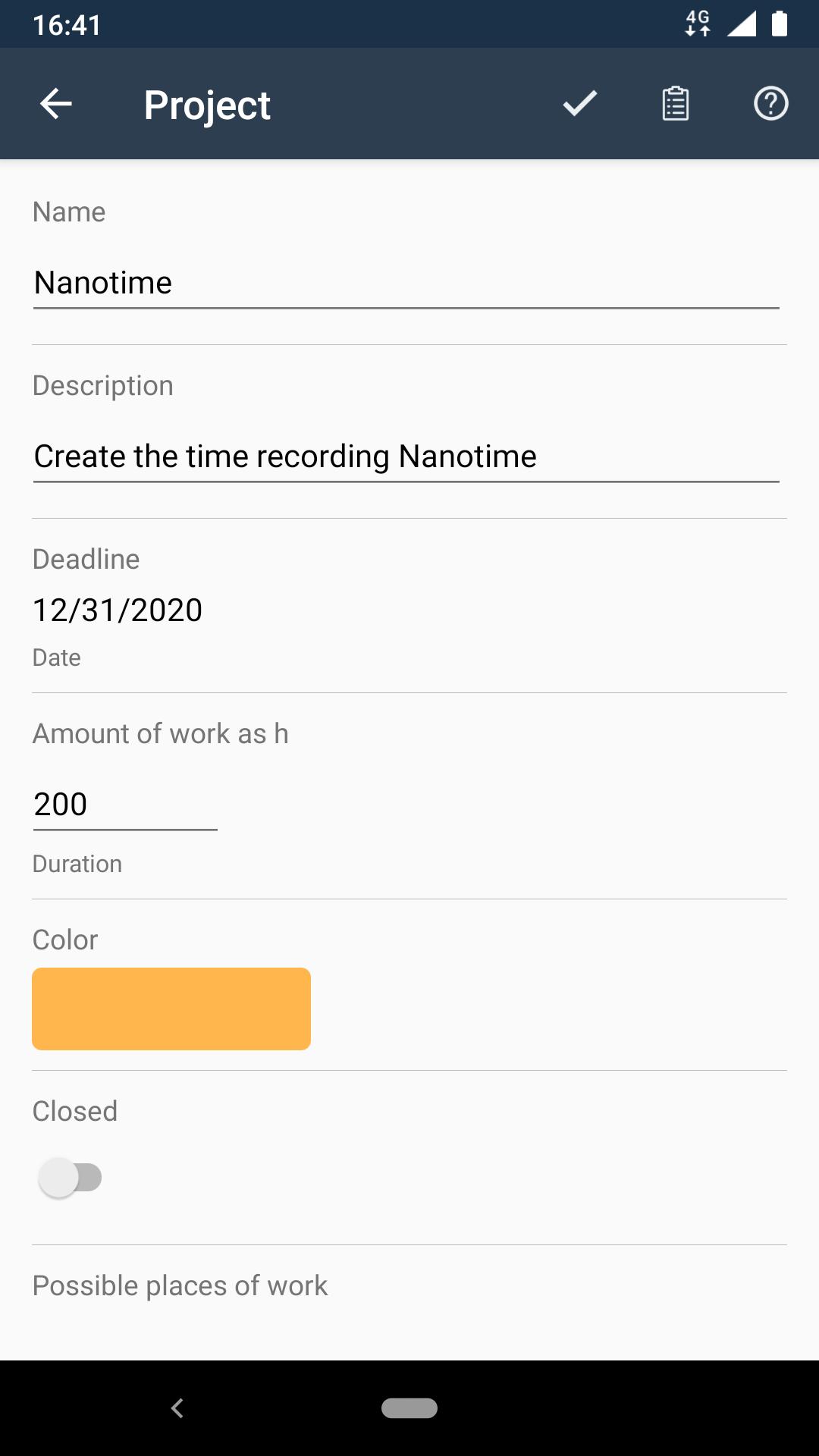 Nanotime Time tracker 2.2.0 Screenshot 6