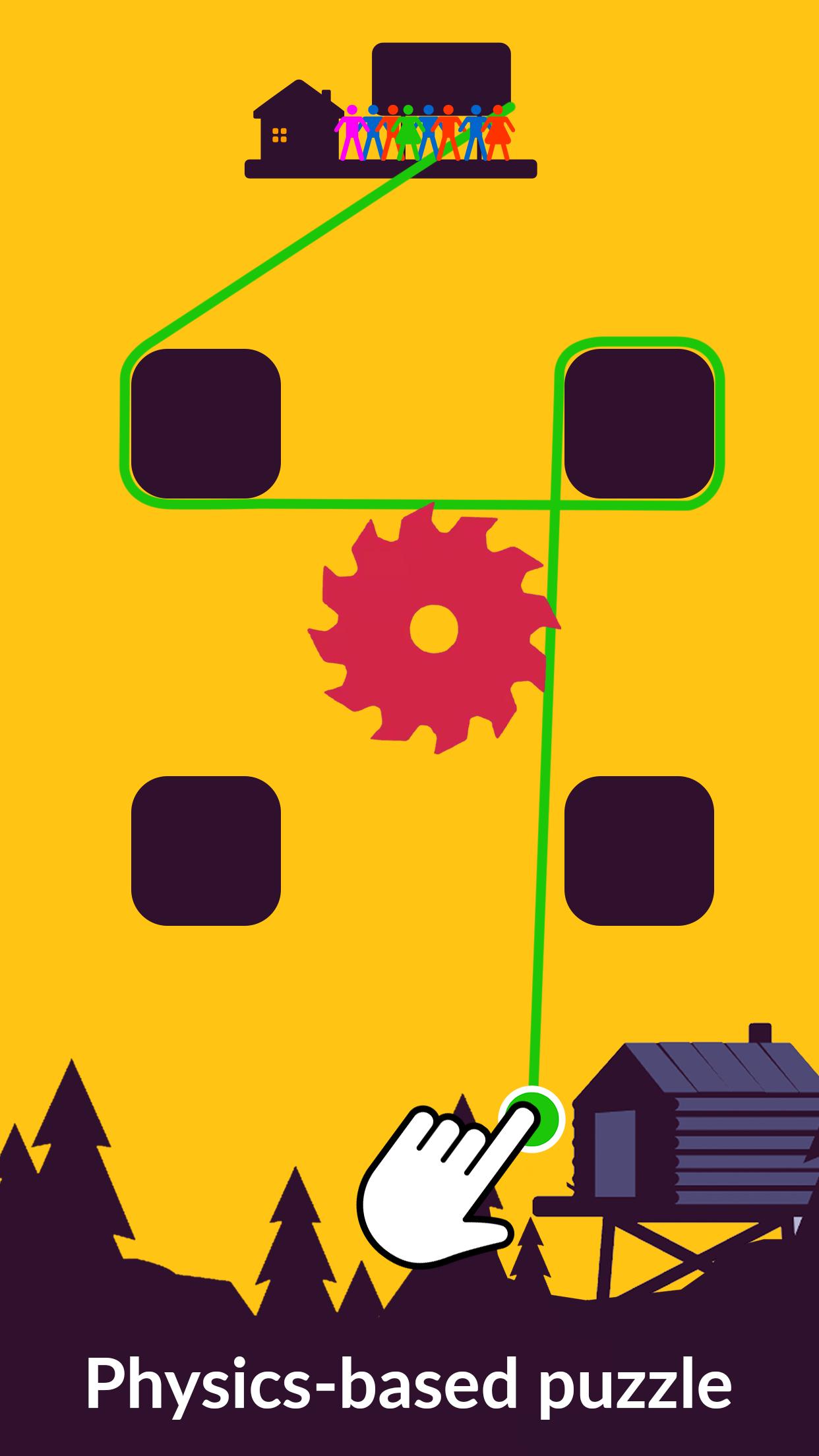 Zipline Valley - Physics Puzzle Game 1.7.1 Screenshot 1