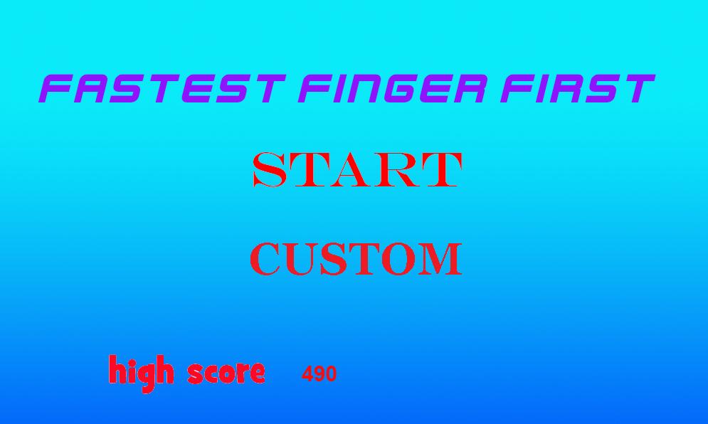 FASTEST FINGER FIRST 2.0.0 Screenshot 1