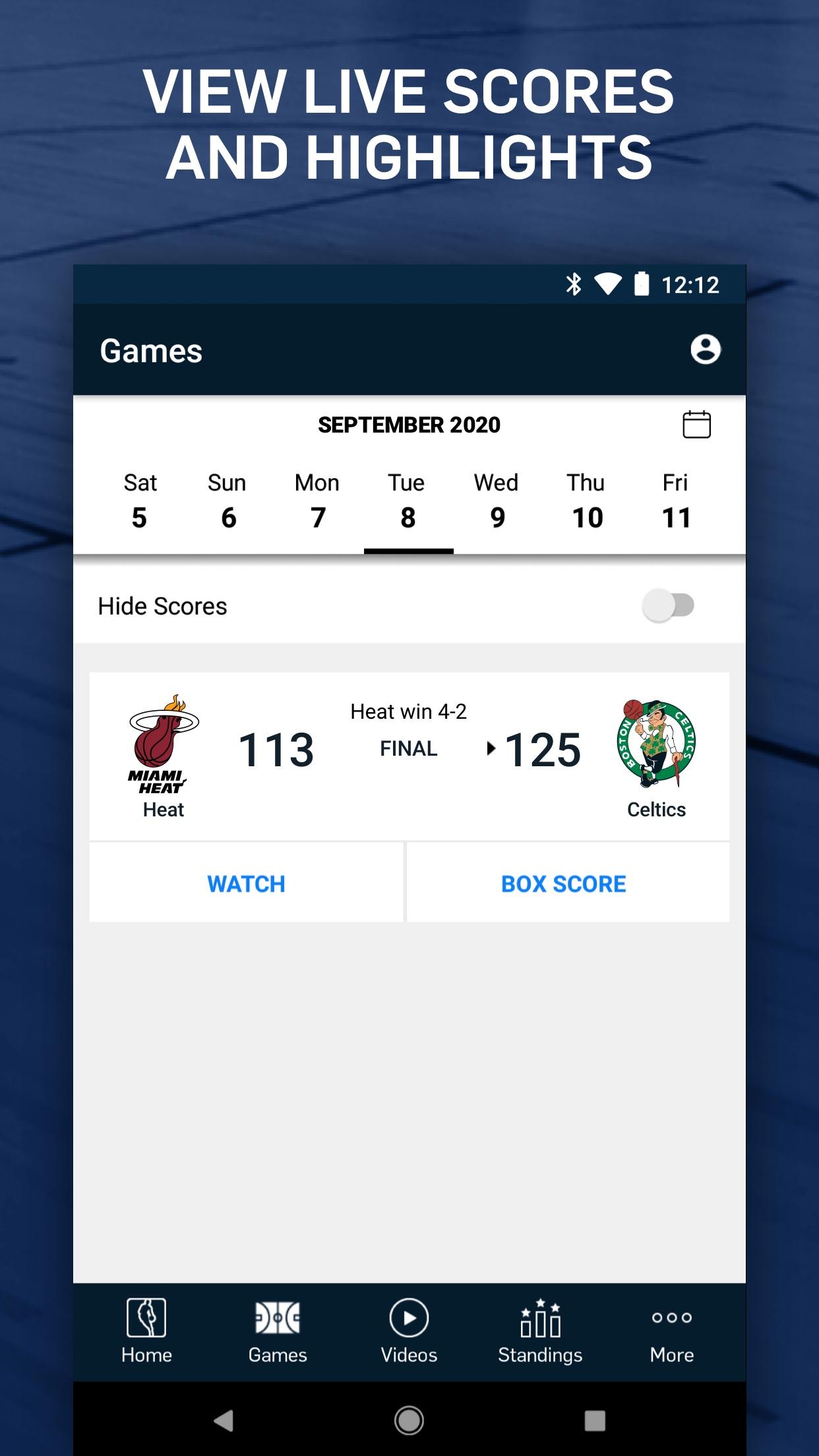 NBA Live Games & Scores 10.1103 Screenshot 5