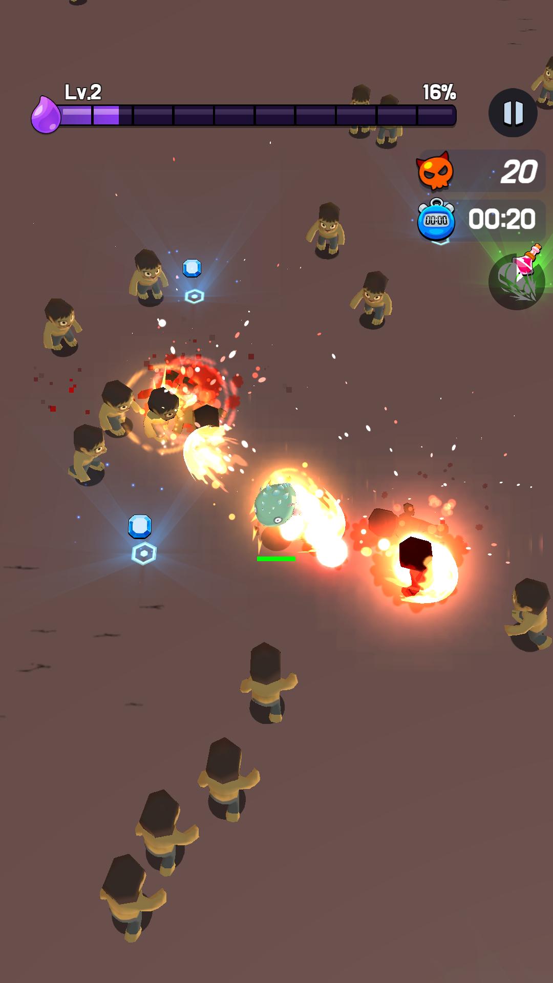 Dragon vs Zombie : Endless io RPG 4 Screenshot 2