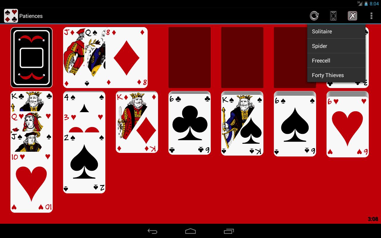 Patiences Solitaire Spider FreeCell Forty Thieves 4.0.3 Screenshot 11