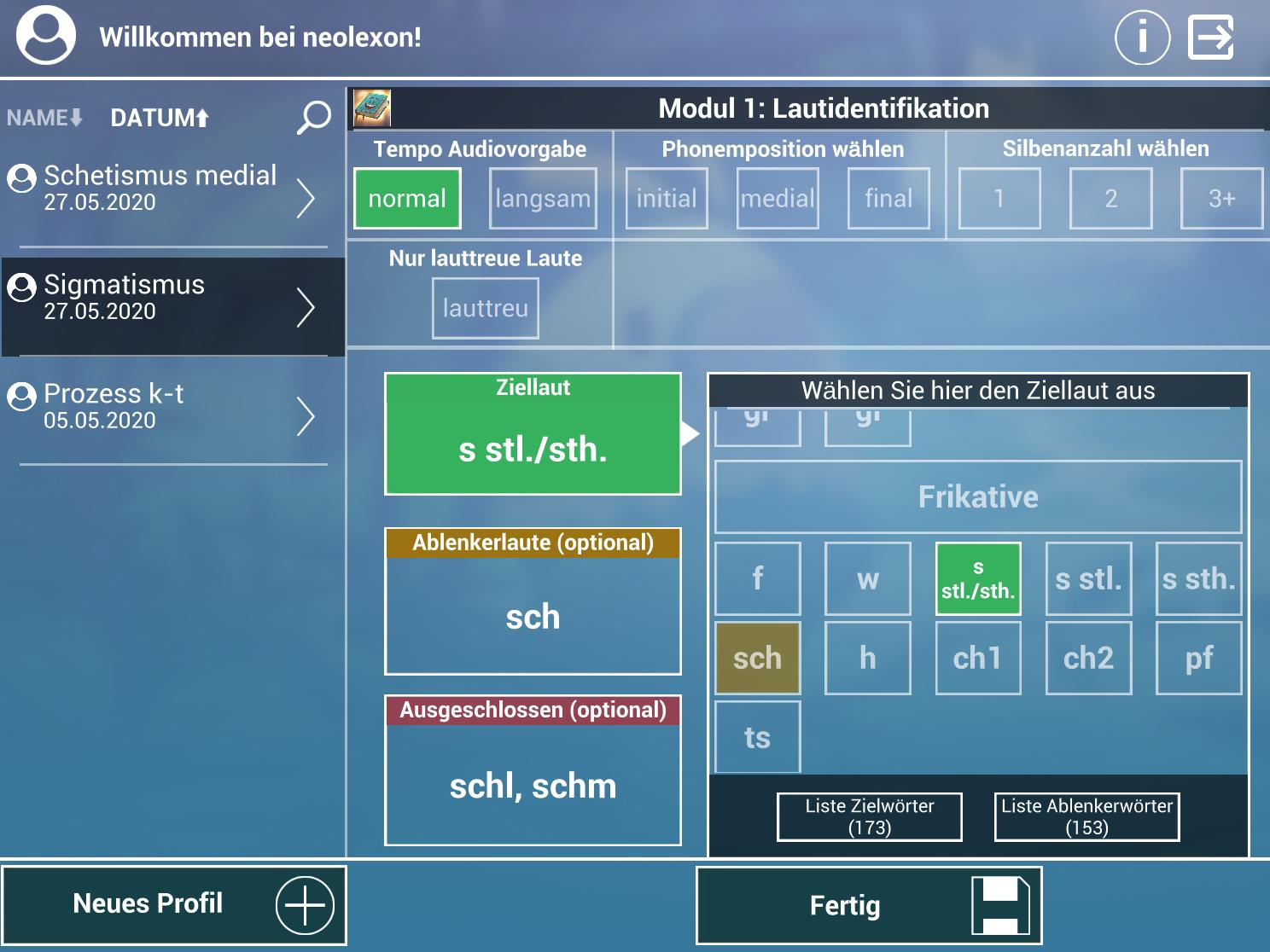 neolexon Artikulationsstörungen 2.7.3 Screenshot 8
