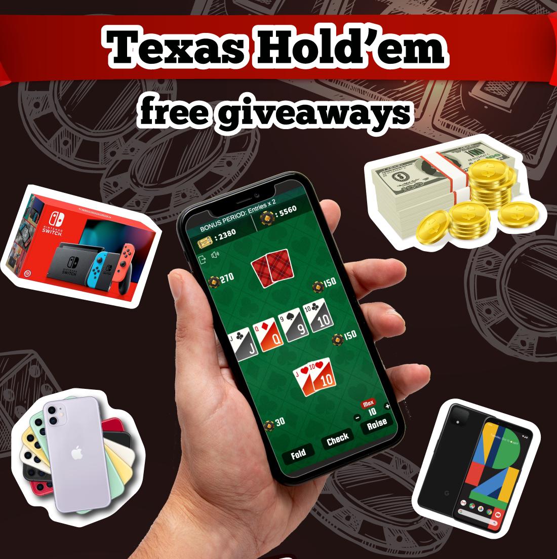 Texas Hold'em: free giveaways poker 1.513 Screenshot 1