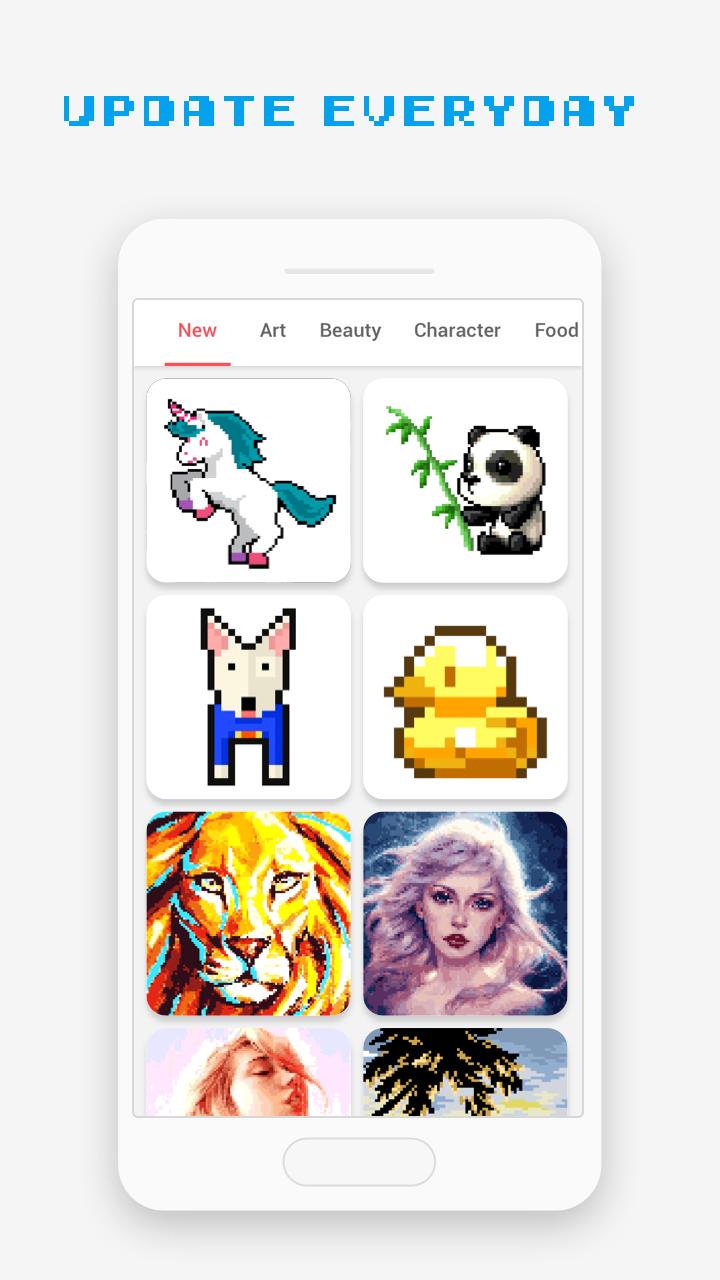 Pixel Art Book - Color by Number Free Games 1.8.7 Screenshot 2