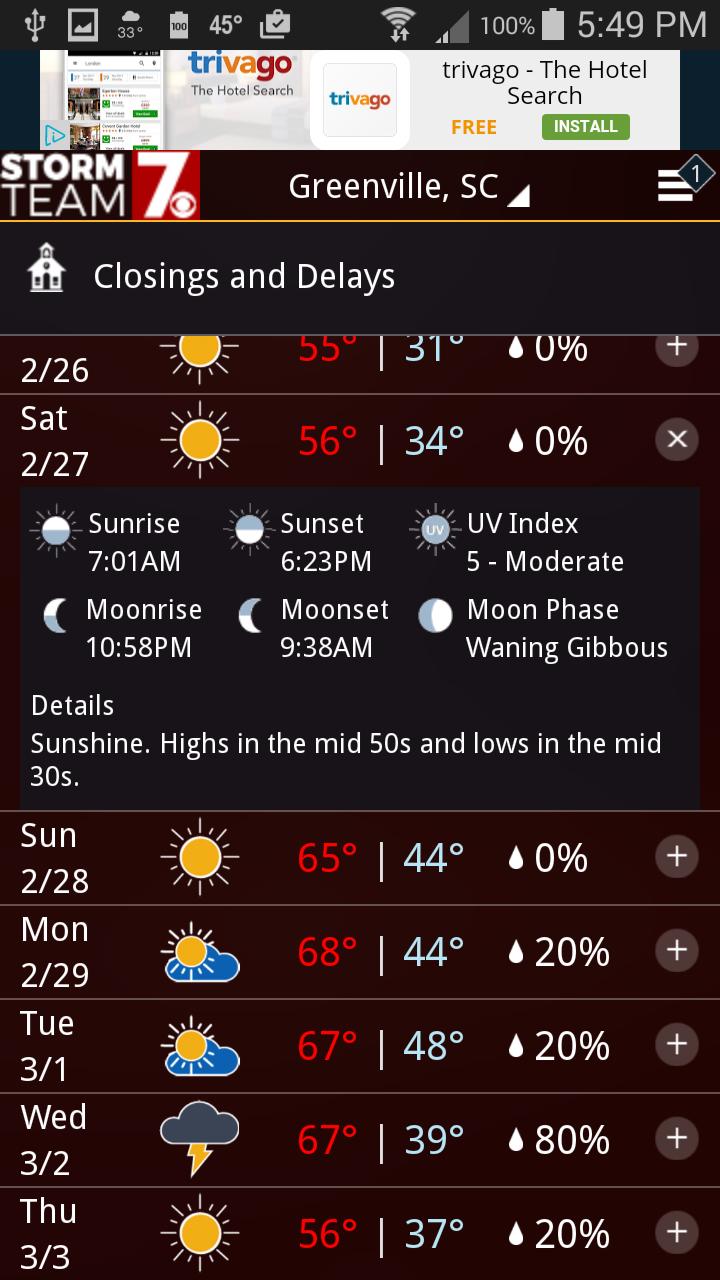 WSPA Weather 5.1.202 Screenshot 3