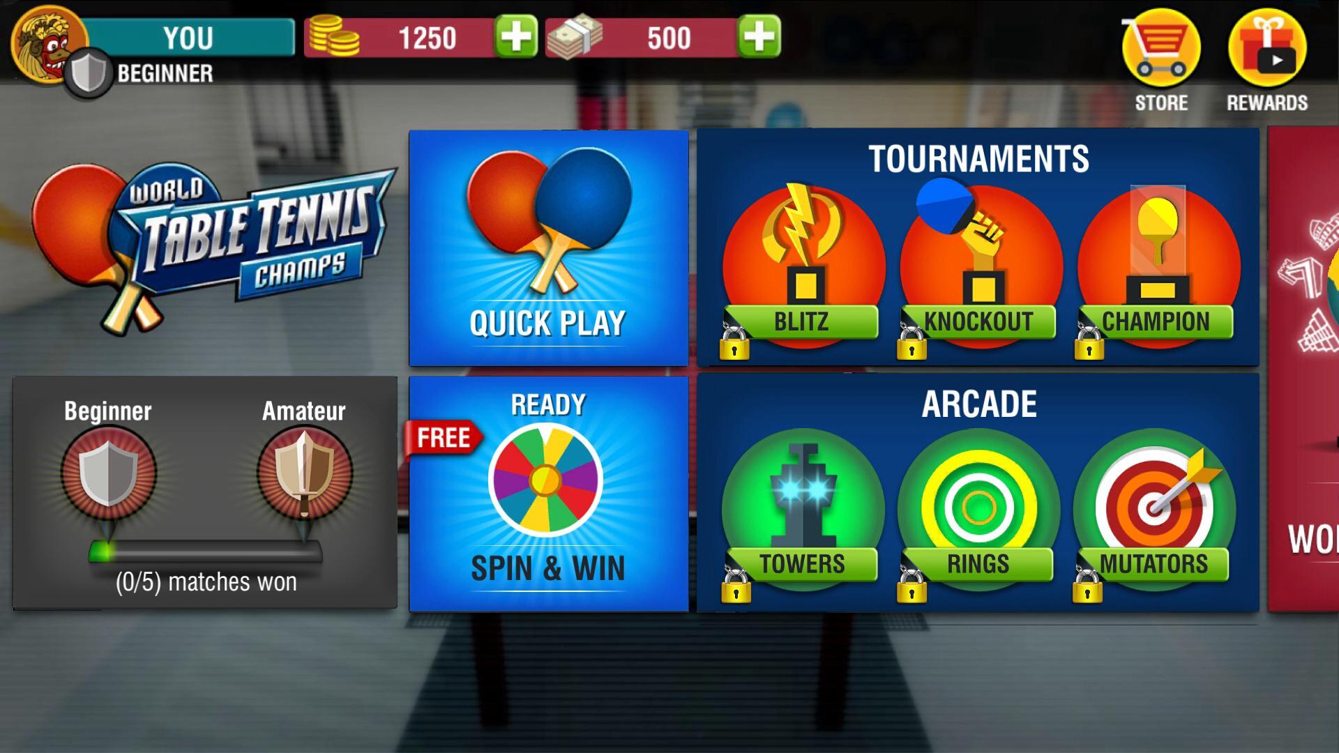 World Table Tennis Champs 1.3 Screenshot 1