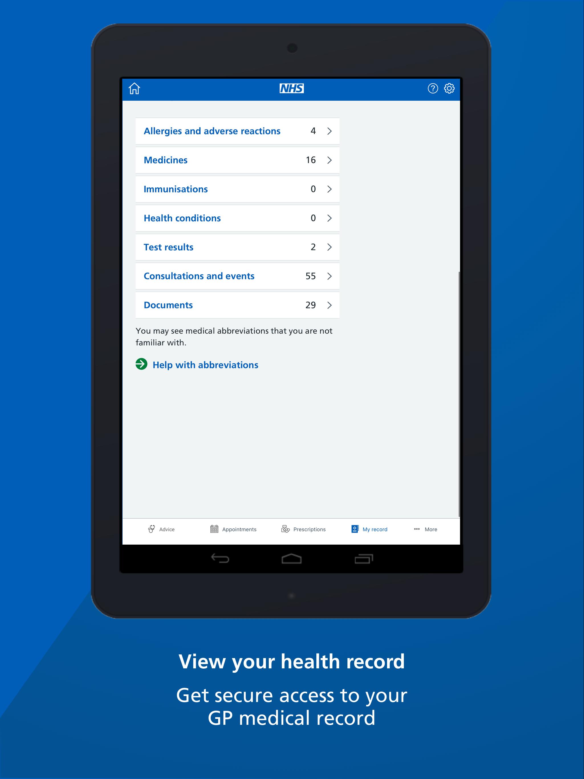 NHS App 1.41.3 Screenshot 11