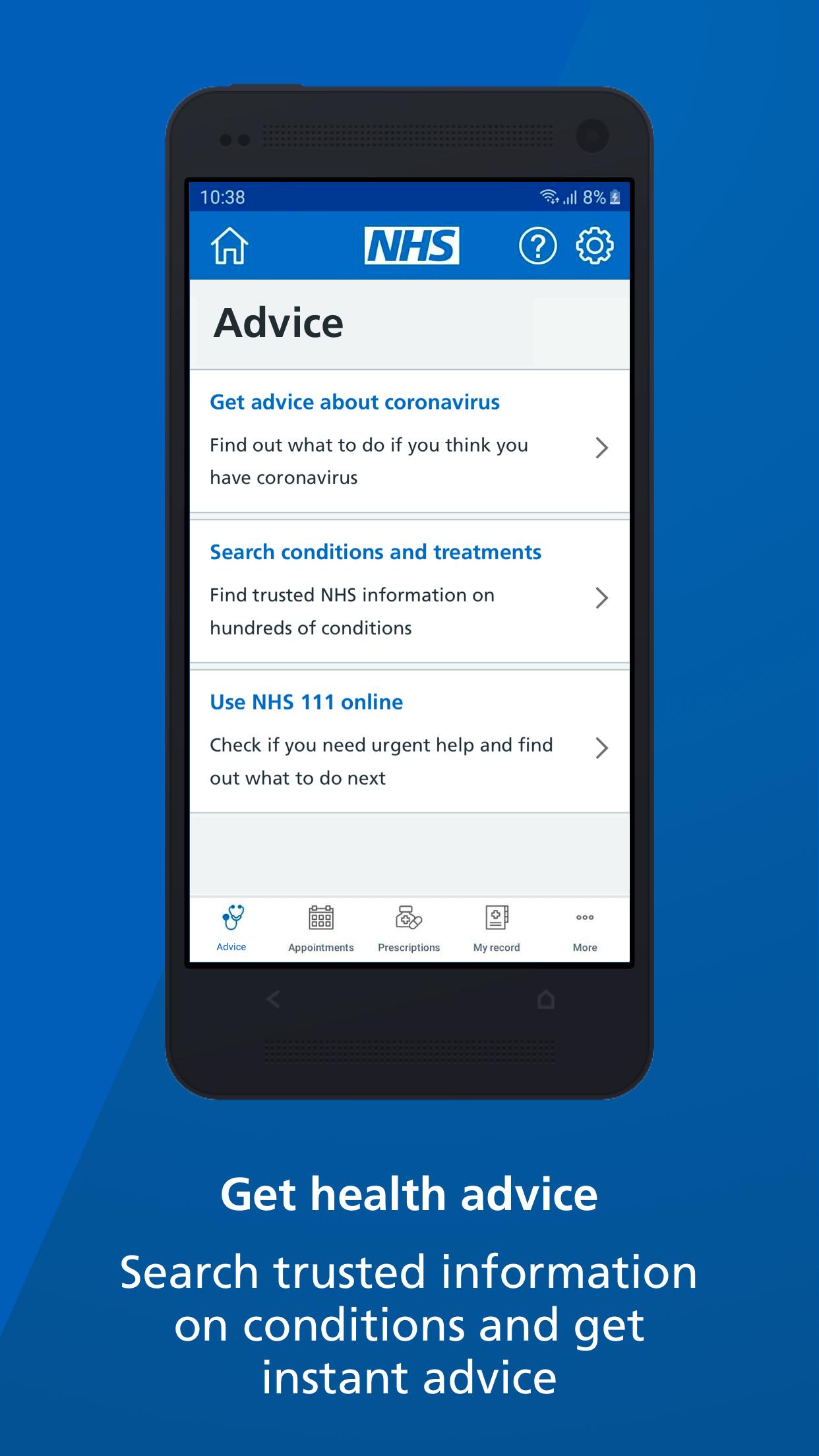 NHS App 1.41.3 Screenshot 2