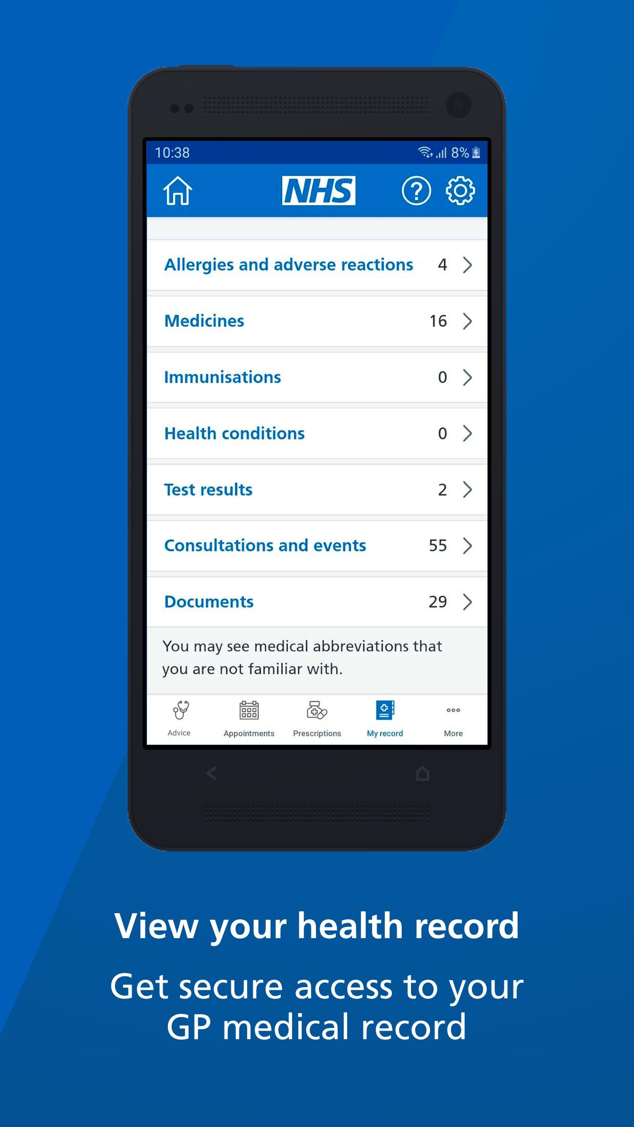 NHS App 1.41.3 Screenshot 5