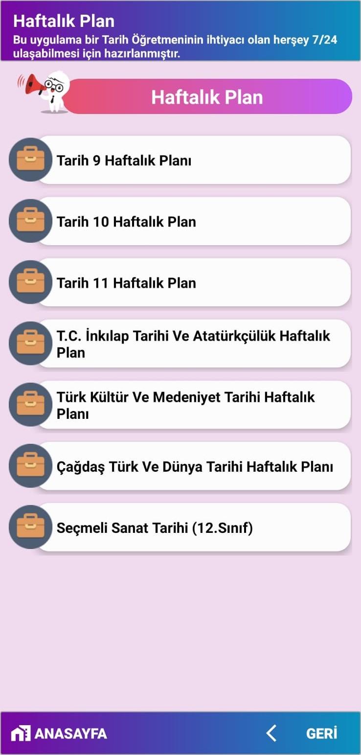 Tarih Ajandası 1.1.1 Screenshot 19