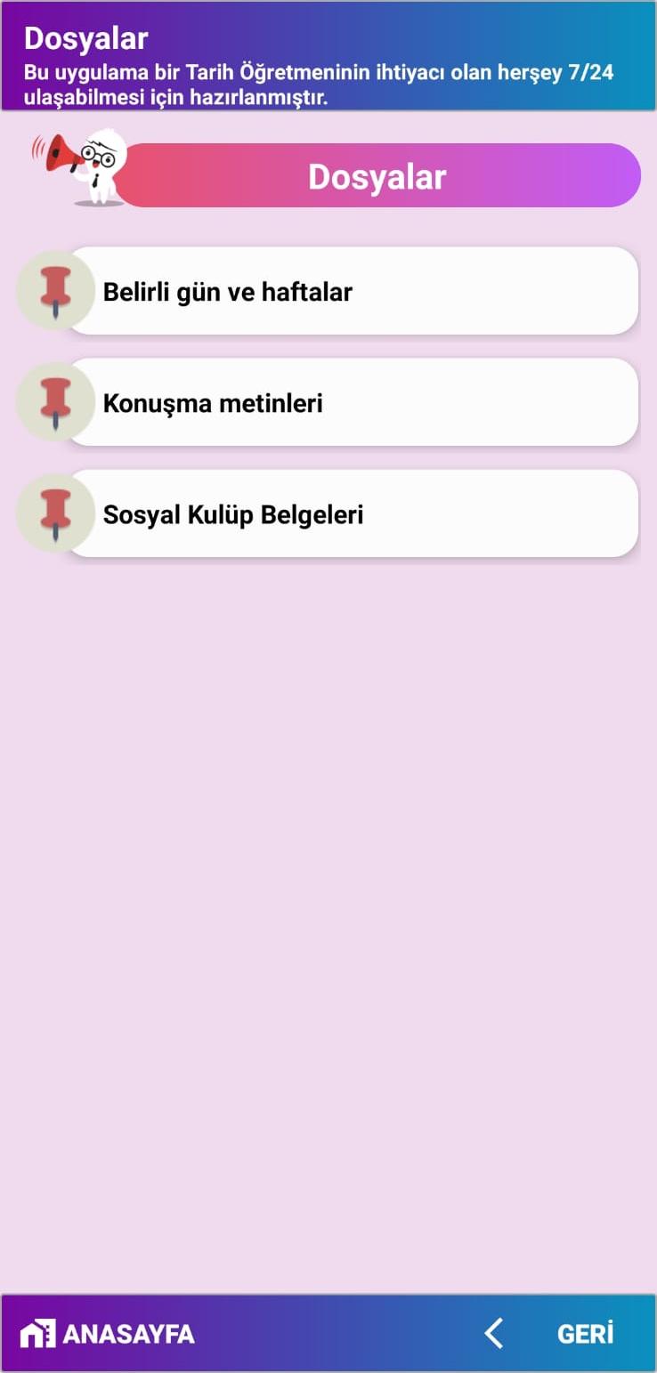 Tarih Ajandası 1.1.1 Screenshot 7