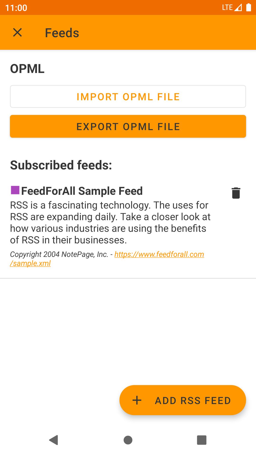 RSS Reader Offline news with background sync 1.3.8 Screenshot 4