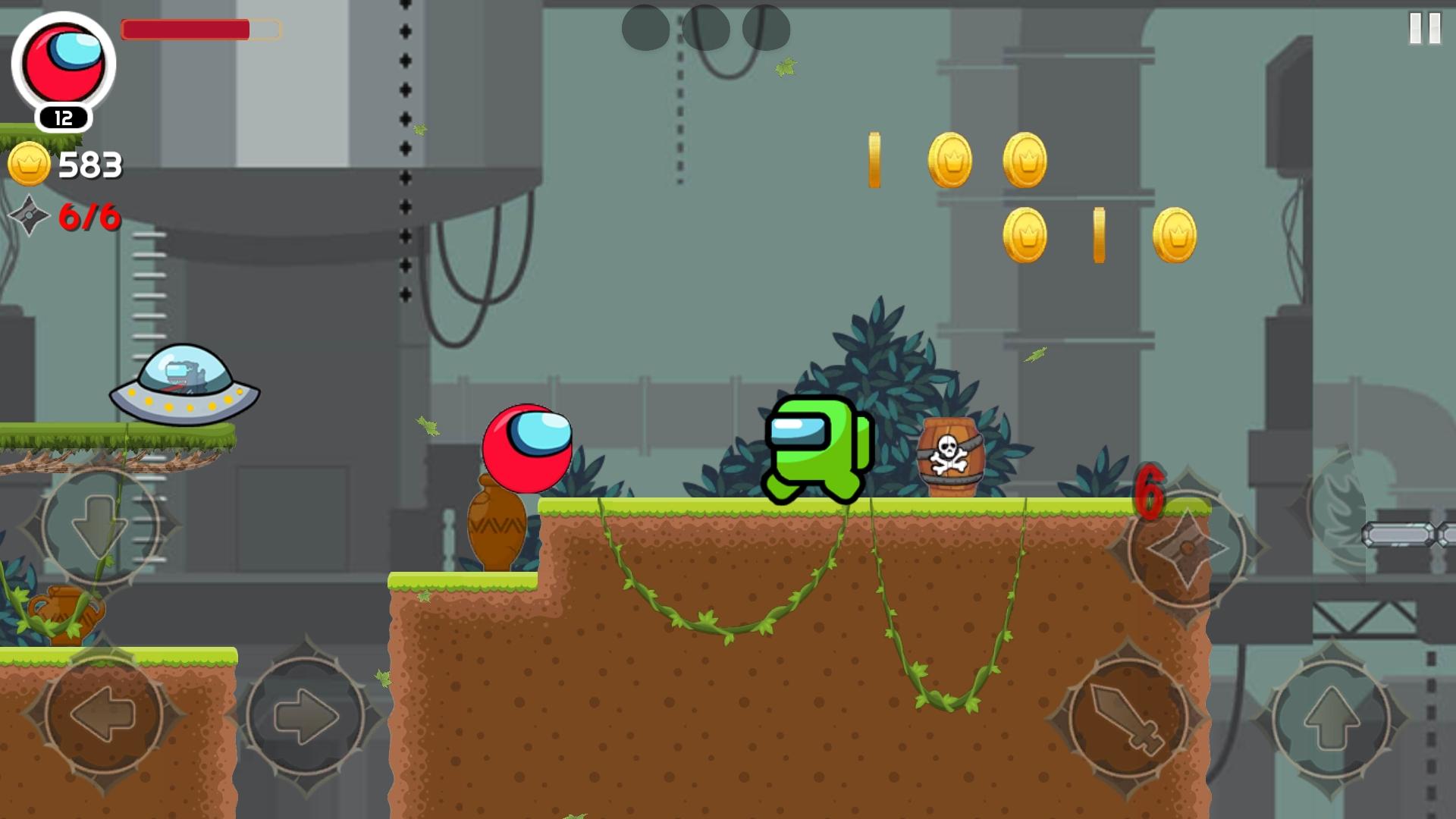 Red Imposter Hero 4 : Ball Bounce Adventure 1.4 Screenshot 2