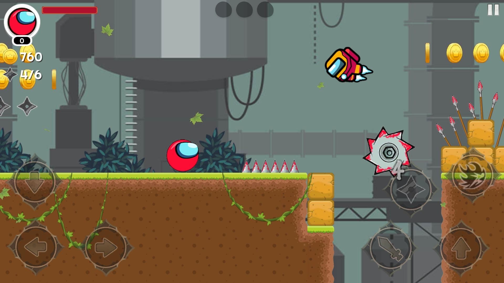 Red Imposter Hero 4 : Ball Bounce Adventure 1.4 Screenshot 6