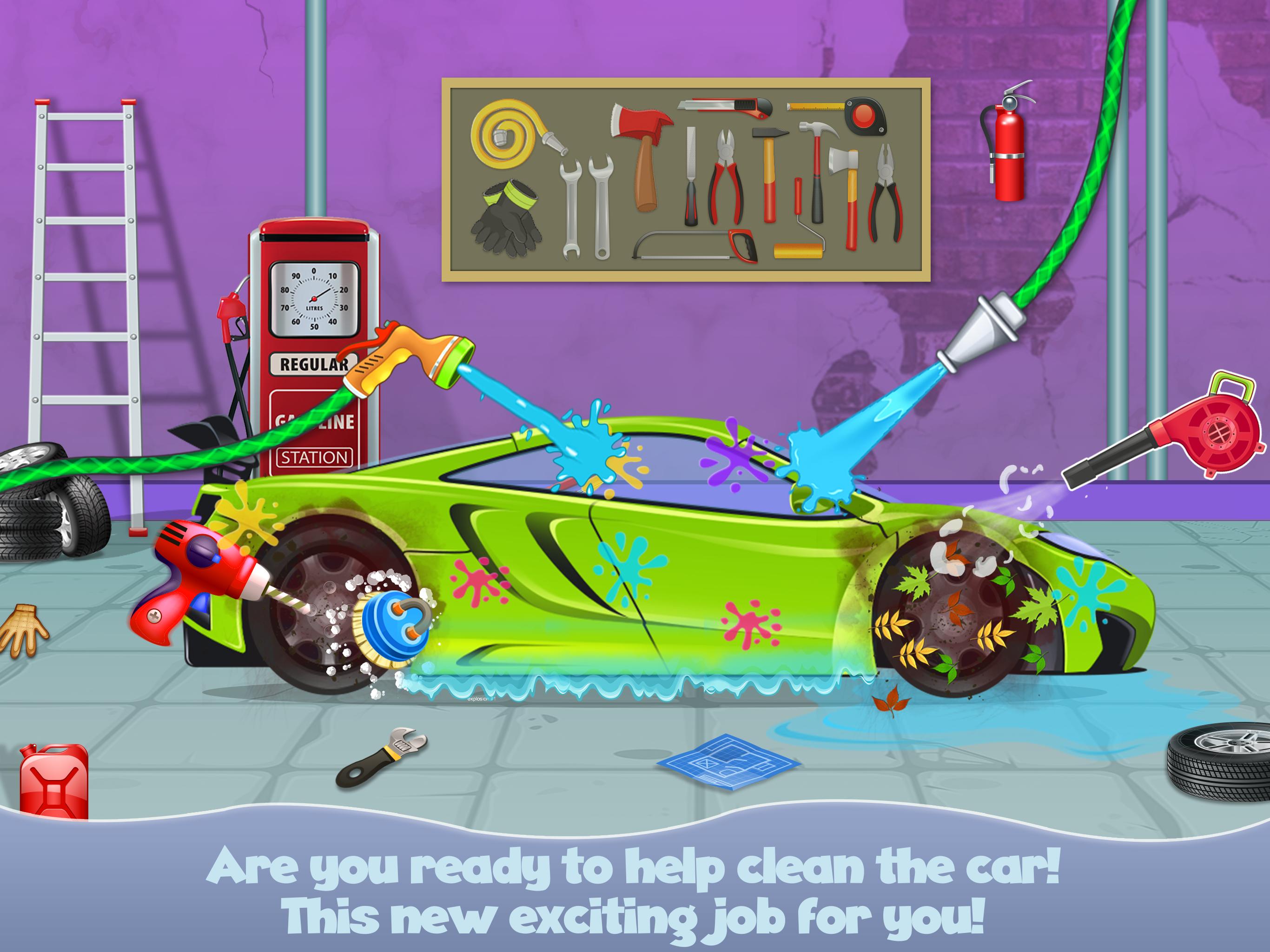 Baby Car Wash Garage Games For Boys 2.2 Screenshot 1