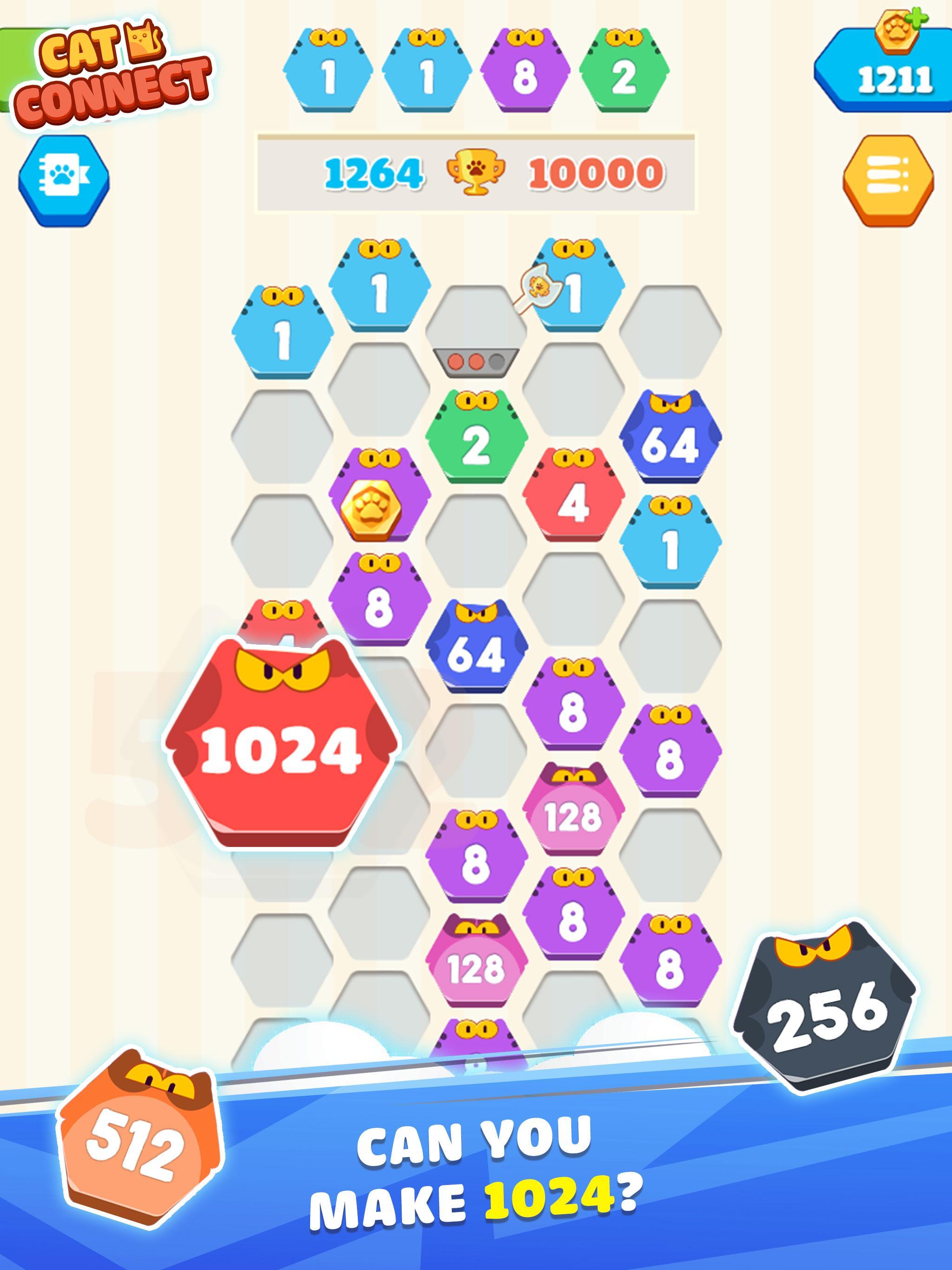 Cat Cell Connect - Merge Number Hexa Blocks 1.1.2 Screenshot 12