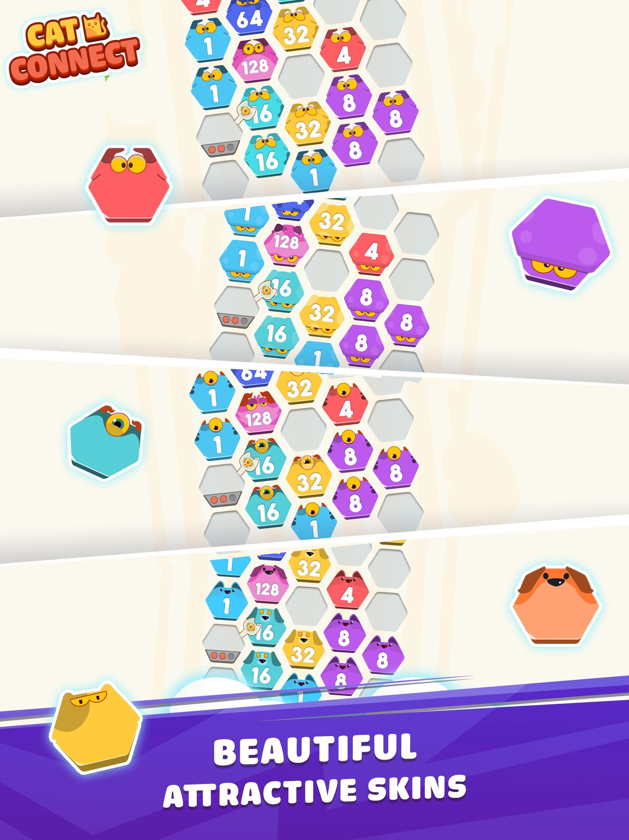 Cat Cell Connect - Merge Number Hexa Blocks 1.1.2 Screenshot 13