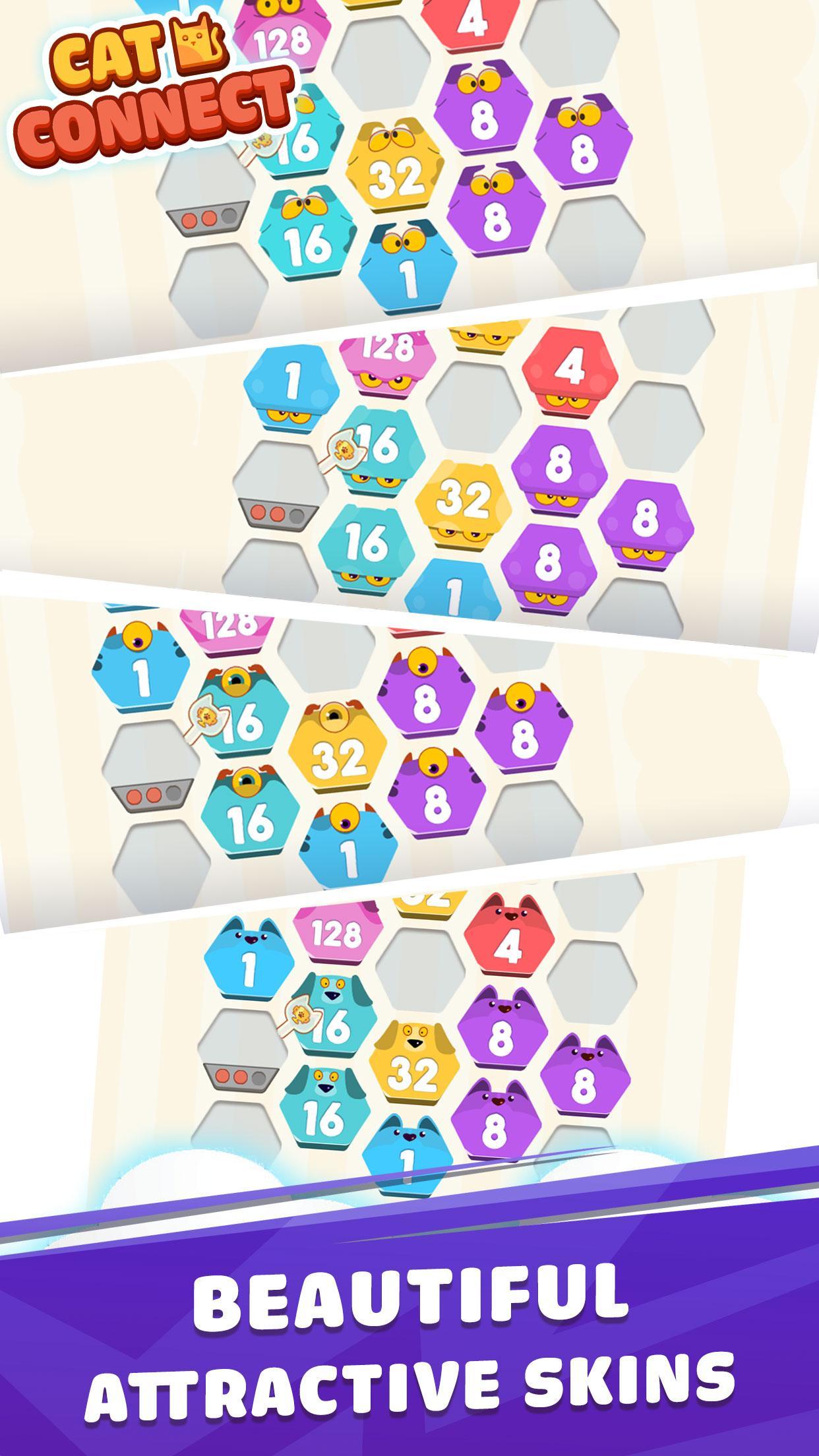 Cat Cell Connect - Merge Number Hexa Blocks 1.1.2 Screenshot 2