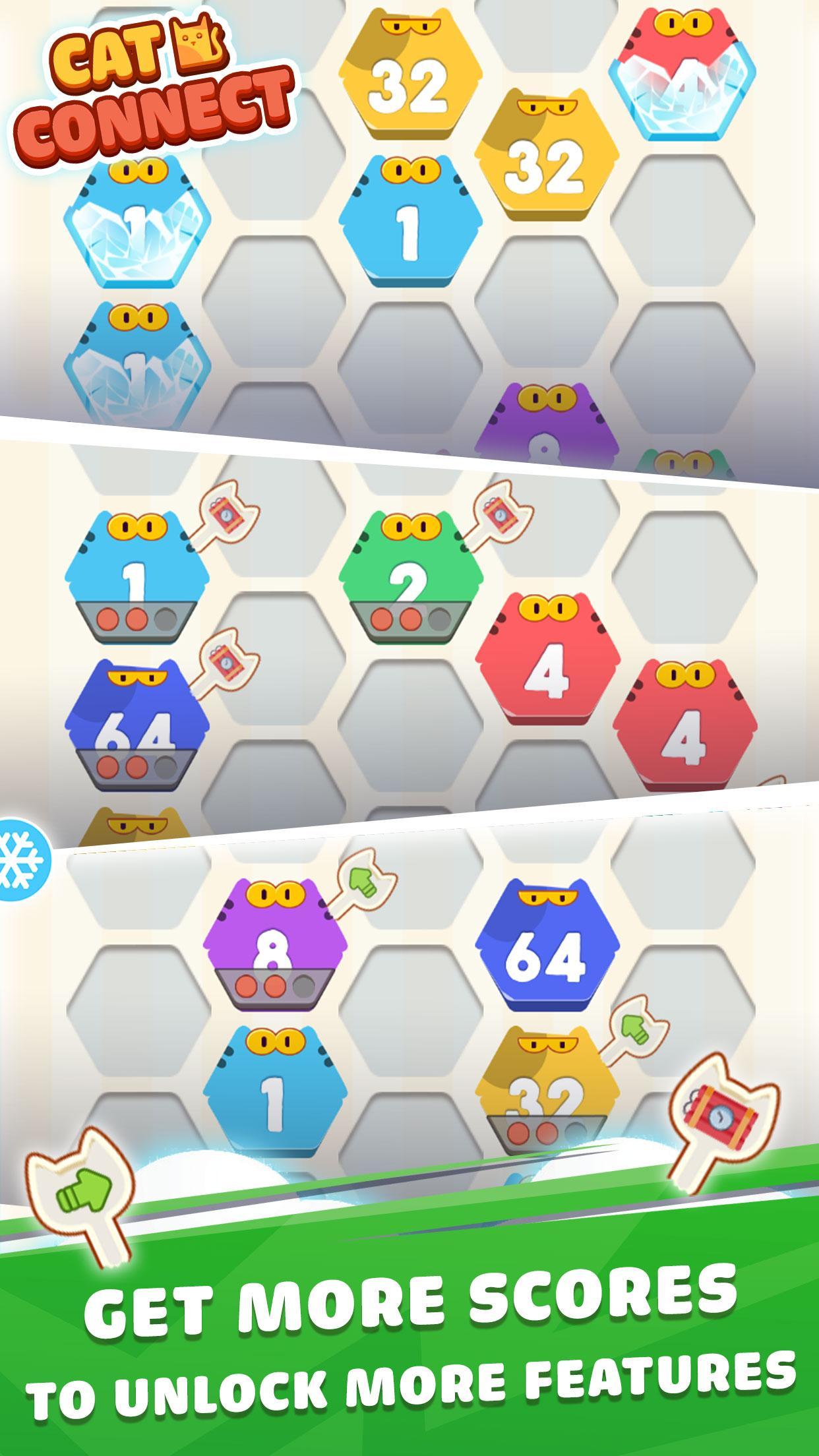 Cat Cell Connect - Merge Number Hexa Blocks 1.1.2 Screenshot 4