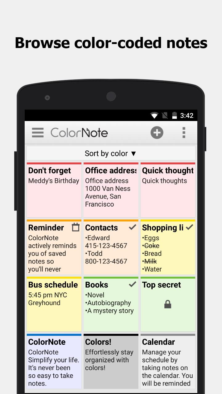 ColorNote Notepad Notes 4.1.9 Screenshot 7
