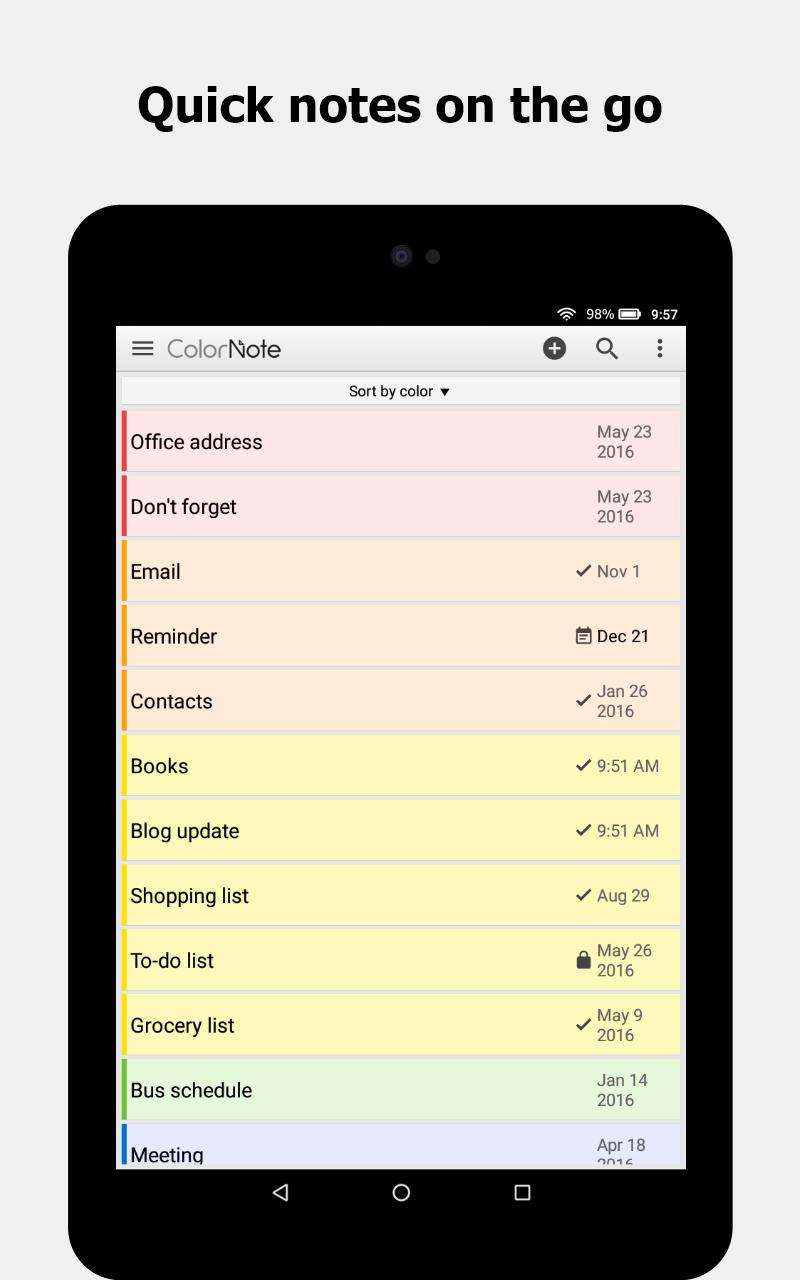 ColorNote Notepad Notes 4.1.9 Screenshot 9
