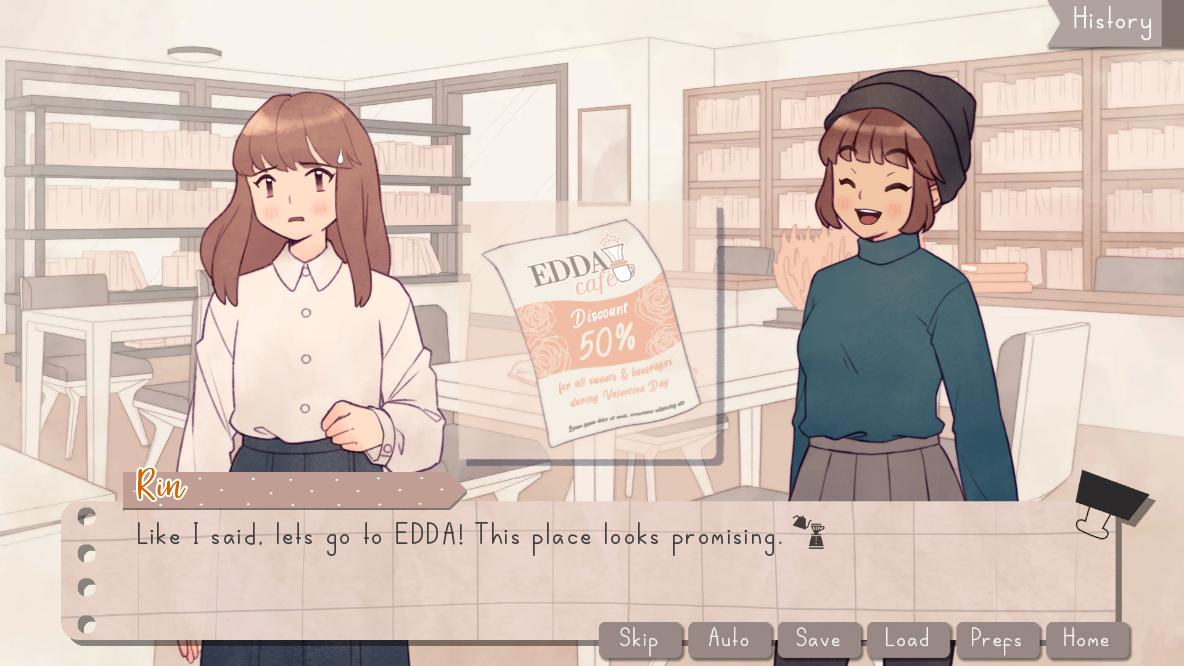 EDDA Cafe Visual Novel 1.0 Screenshot 3
