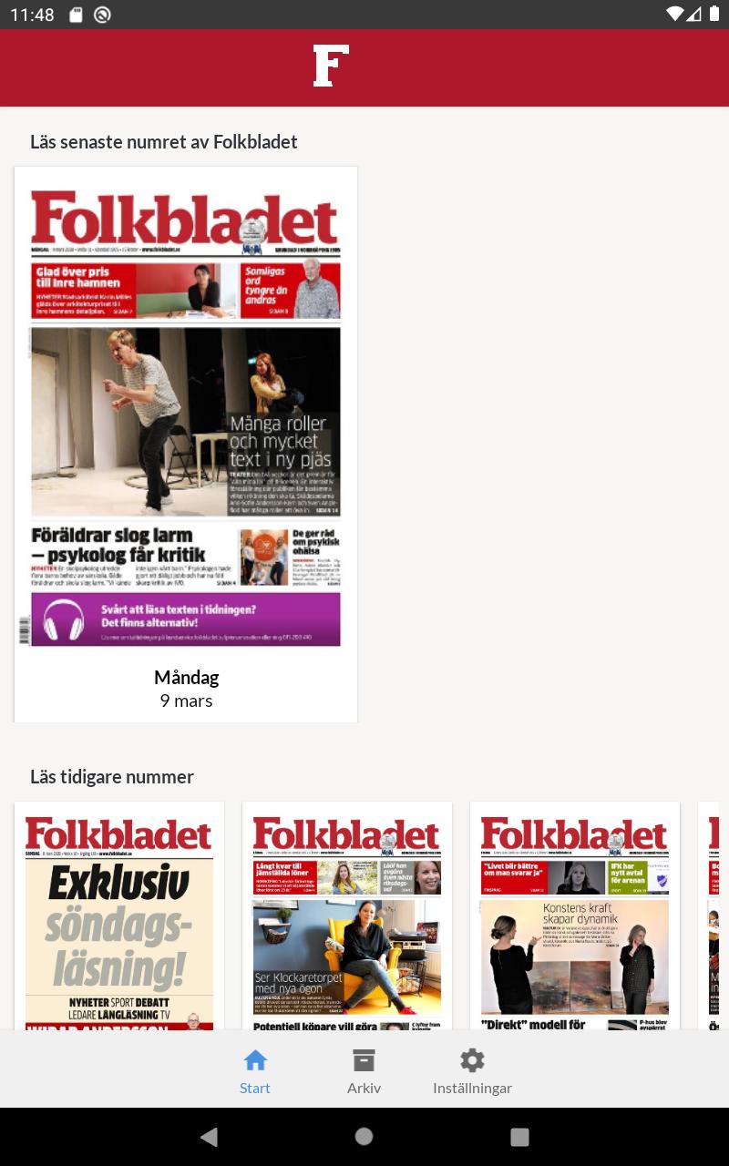 E-tidning Folkbladet 8.8.2 Screenshot 5