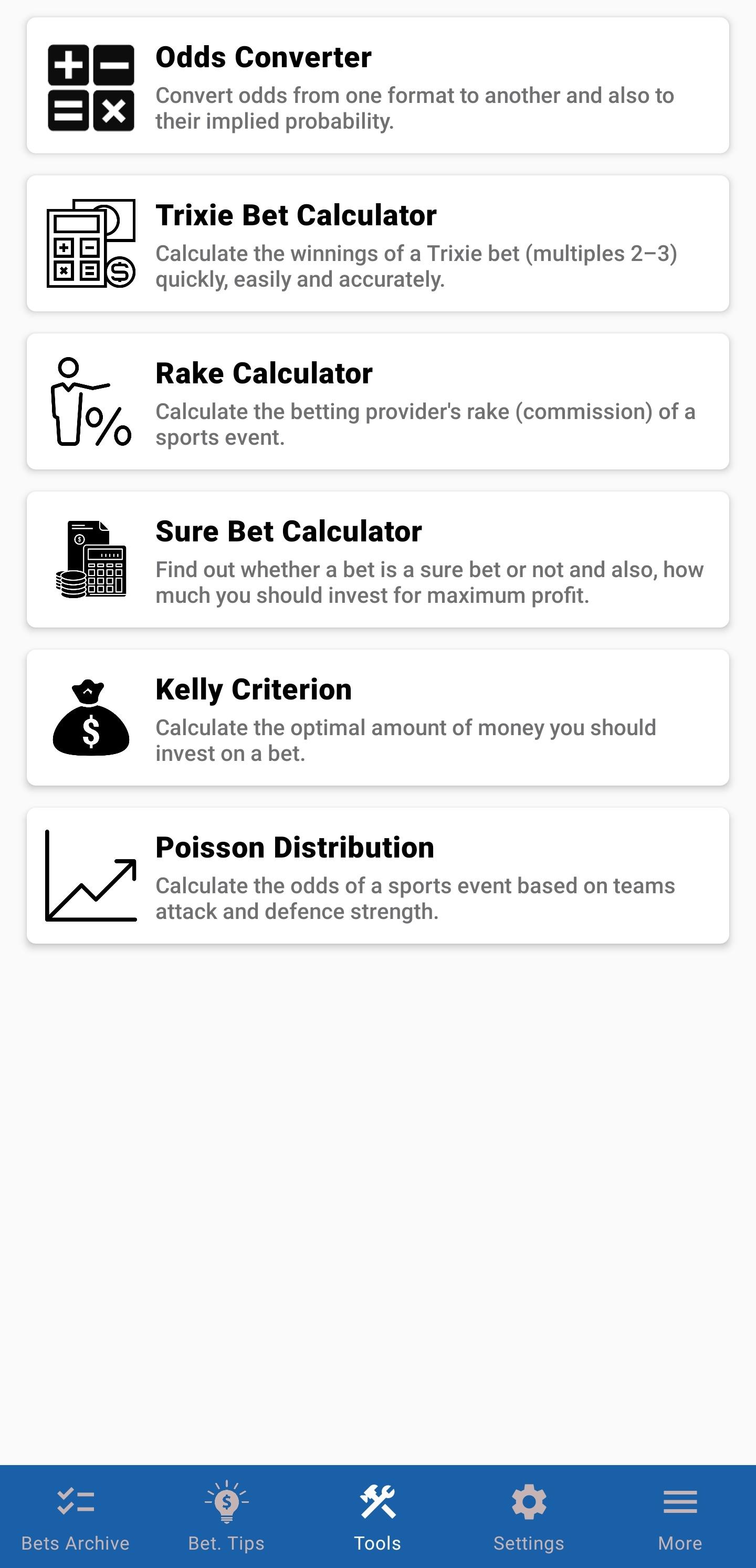 bet$ave - Betting Tips & Tools 2.7.8 Screenshot 4