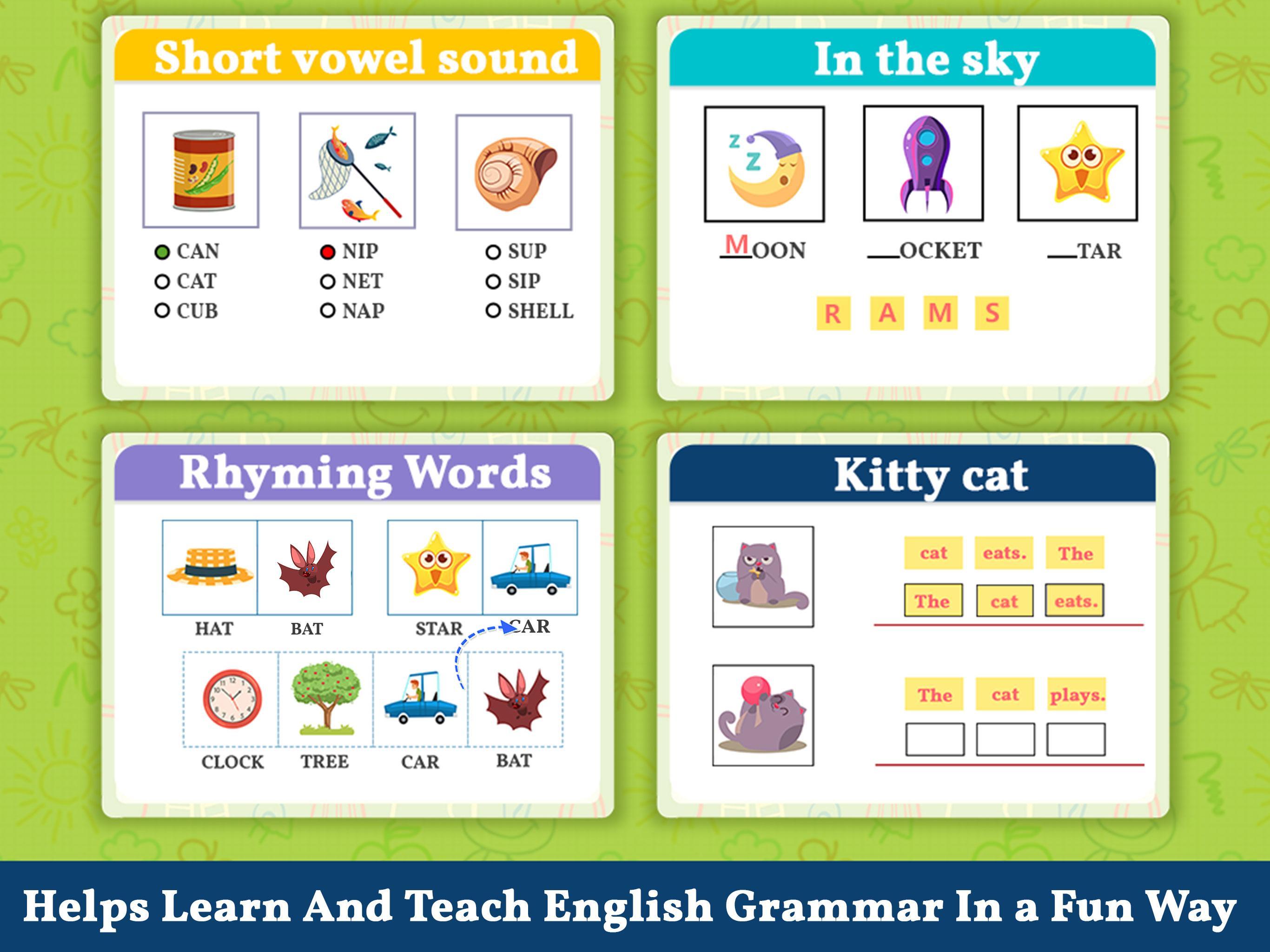 English Grammar and Vocabulary for Kids 13.0 Screenshot 4