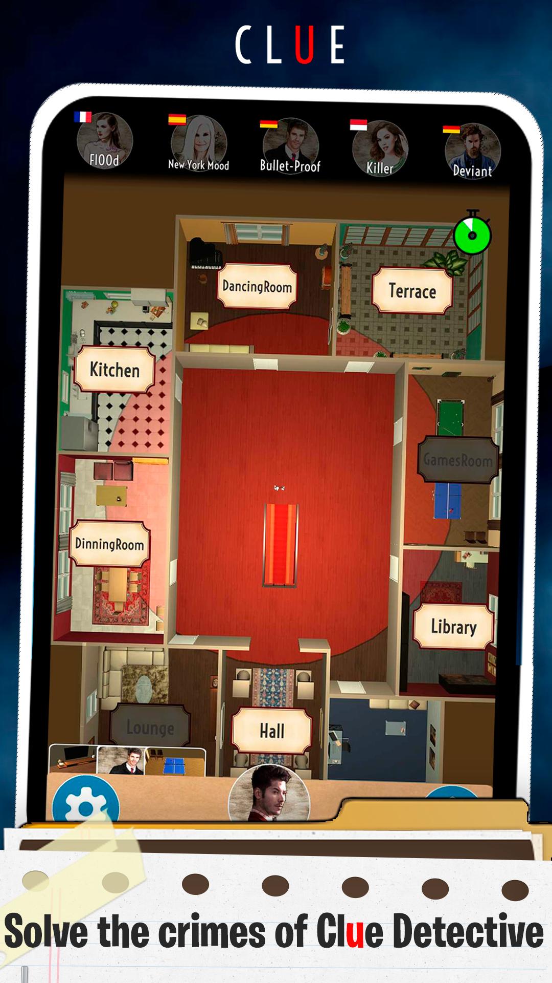 Clue Detective mystery murder criminal board game 2.3 Screenshot 1