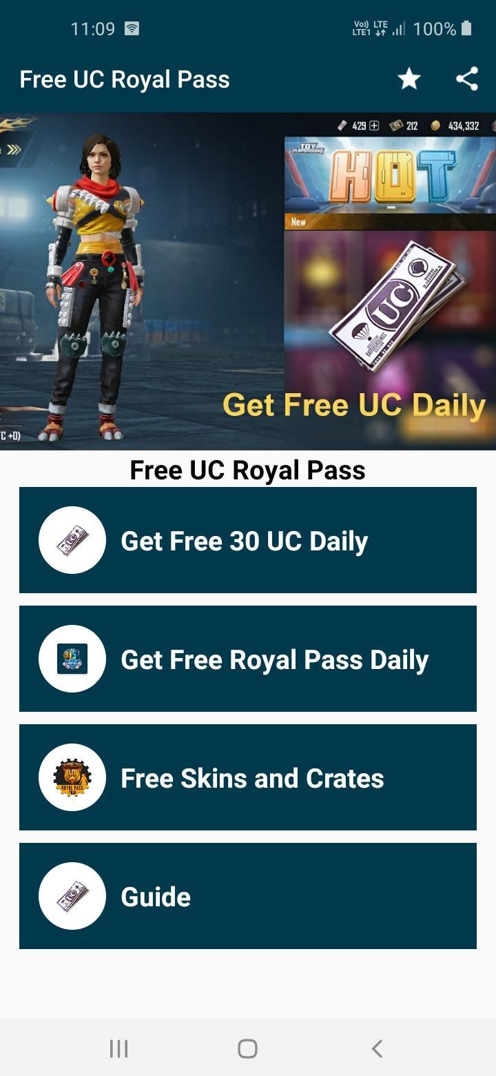 Free UC® And Royal Pass Unlimited All Season 1.0 Screenshot 1