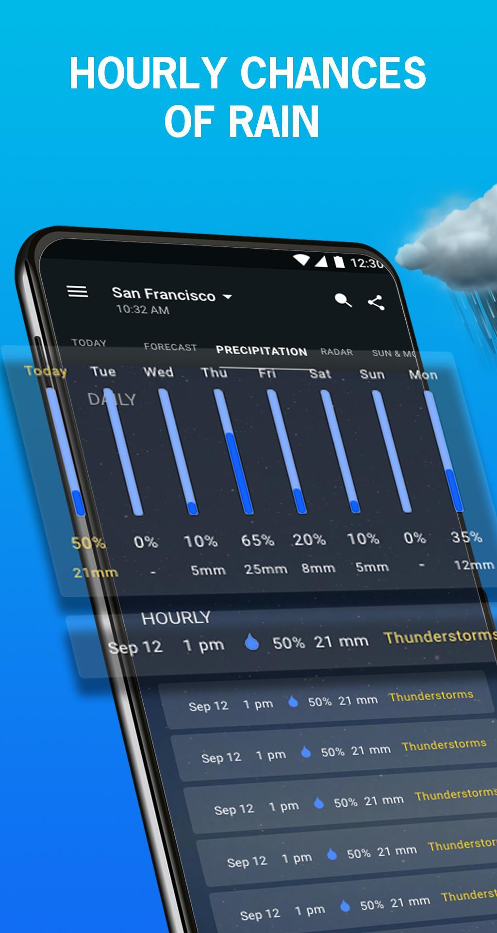 1Weather Weather Forecast, Weather Radar & Alerts 5.0.5.0 Screenshot 1