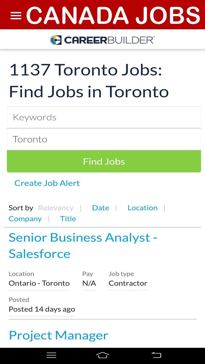 CANADA JOBS 🇨🇦 TORONTO JOBS 21.1.2 Screenshot 3