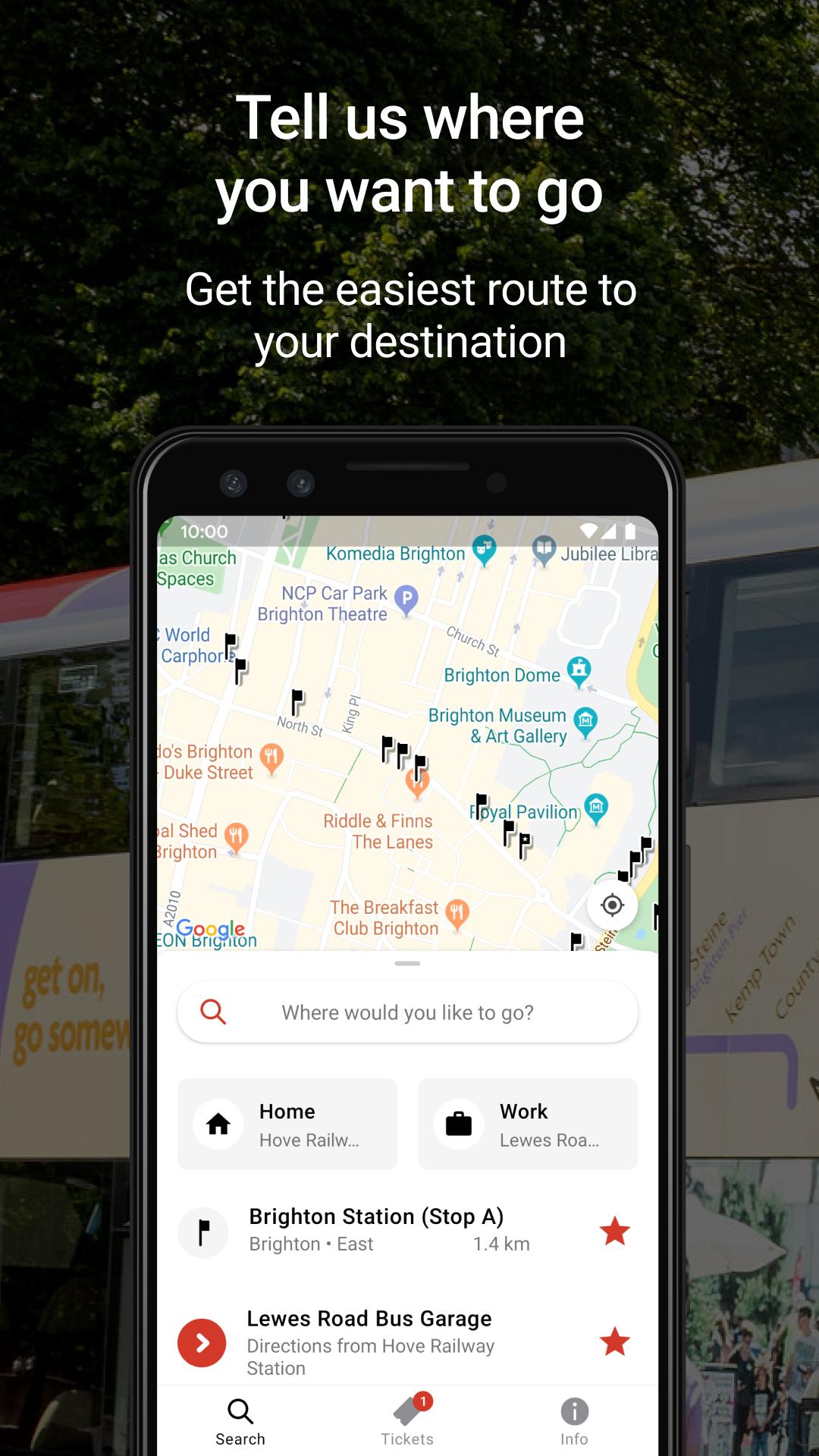 Brighton & Hove: Buses App 2.5.0 Screenshot 1