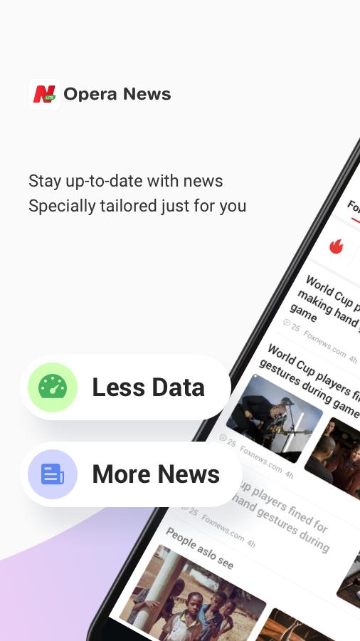 Opera News Lite - Less Data, More News 2.1.0 Screenshot 1
