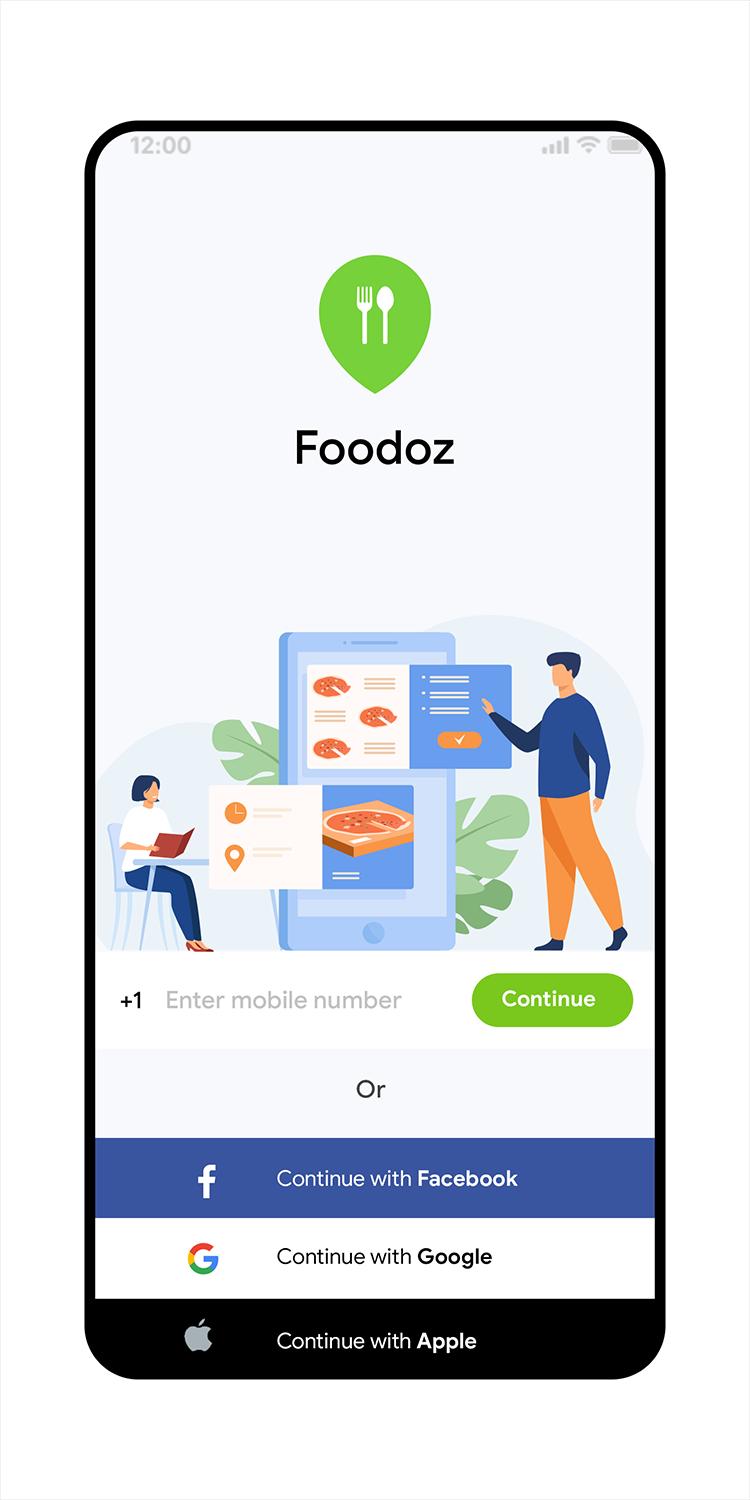 Foodoz User - Template 1.0.2 Screenshot 1