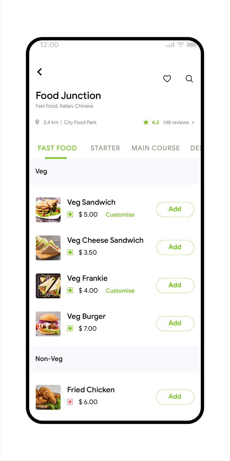 Foodoz User - Template 1.0.2 Screenshot 5
