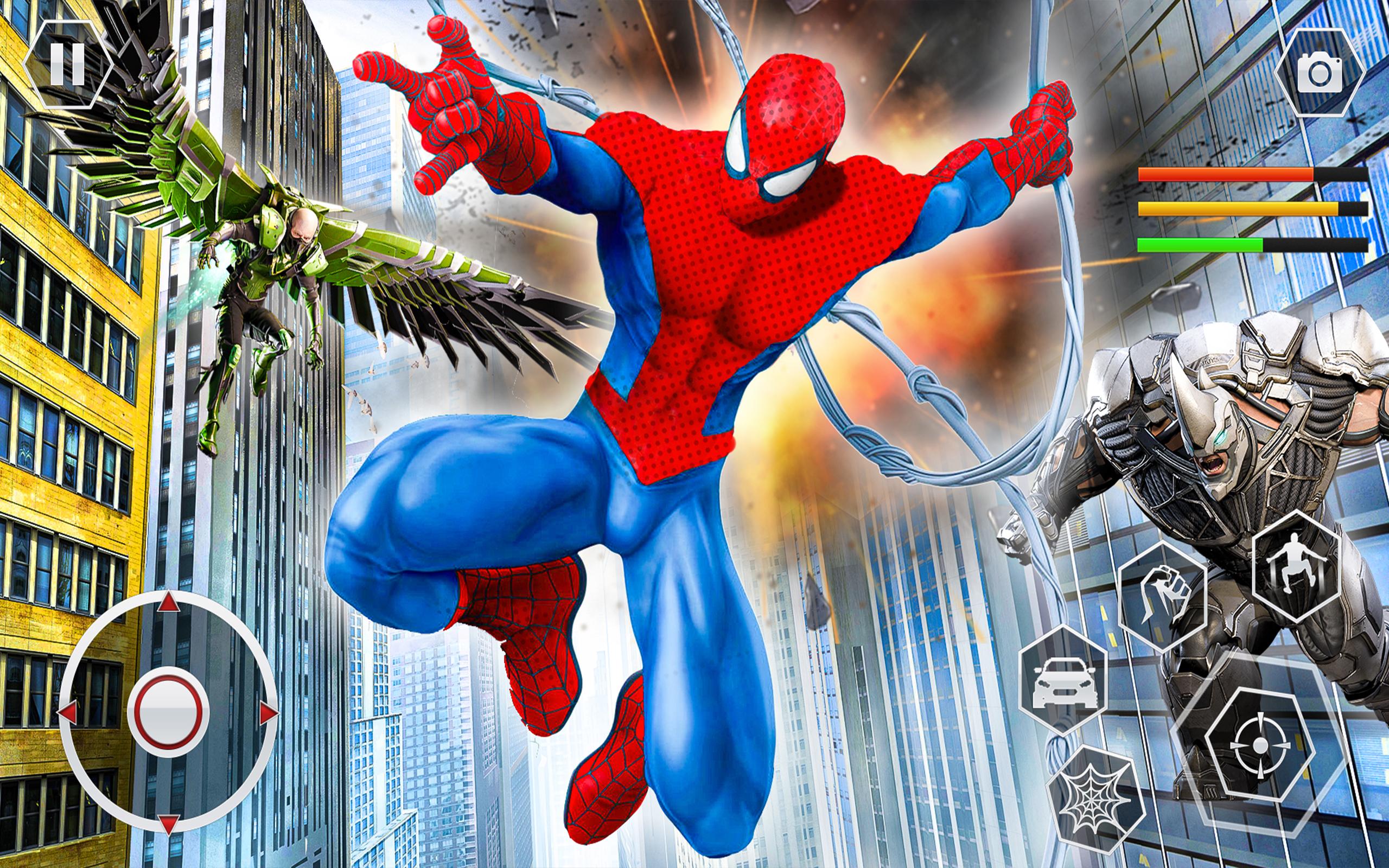 Spider Rope Superhero War Game - Crime City Battle 2.4 Screenshot 1