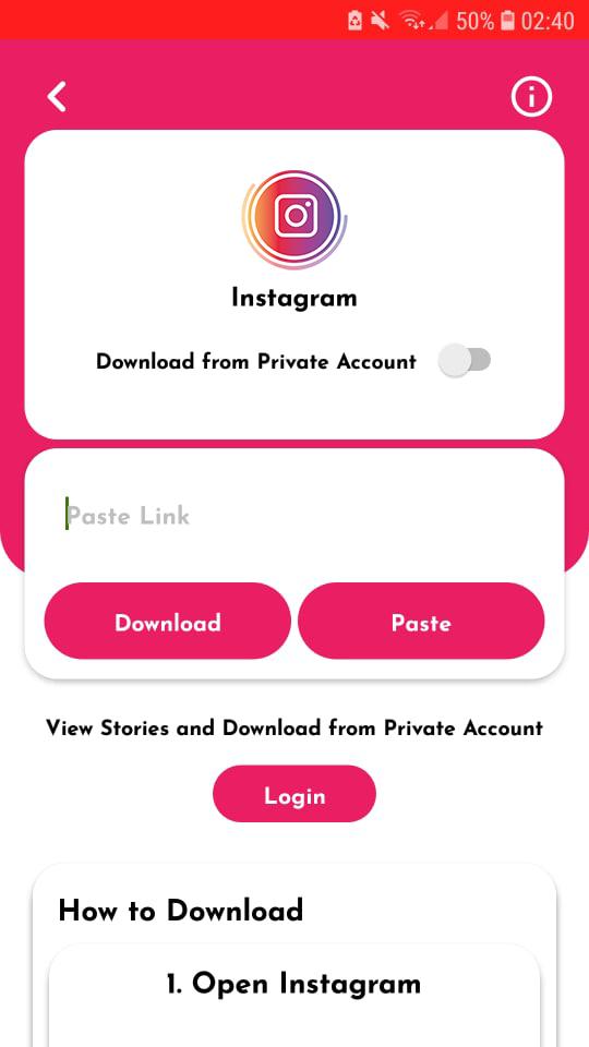 Photo & Videos Downloader for Instagram - IG Saver 1.5 Screenshot 1