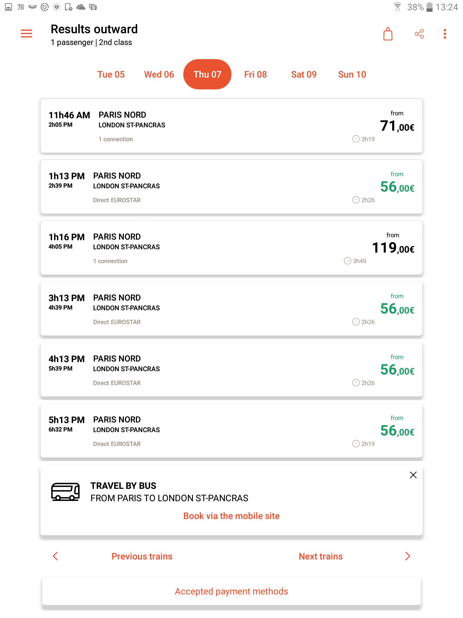 Oui.sncf : Cheap Train & Bus tickets for France 87.3.2 Screenshot 11