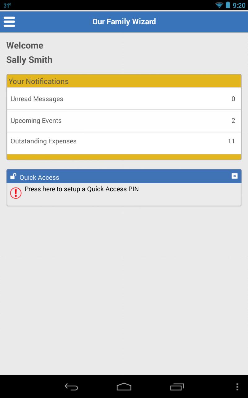 OurFamilyWizard Co-Parenting App 4.6.1 Screenshot 10