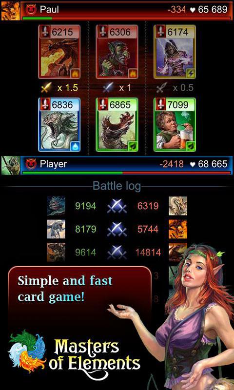 Masters of Elements－CCG game + online arena & RPG 6.6.5 Screenshot 1