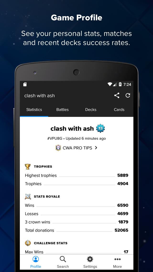 Stats Royale for Clash Royale 3.3.7 Screenshot 1
