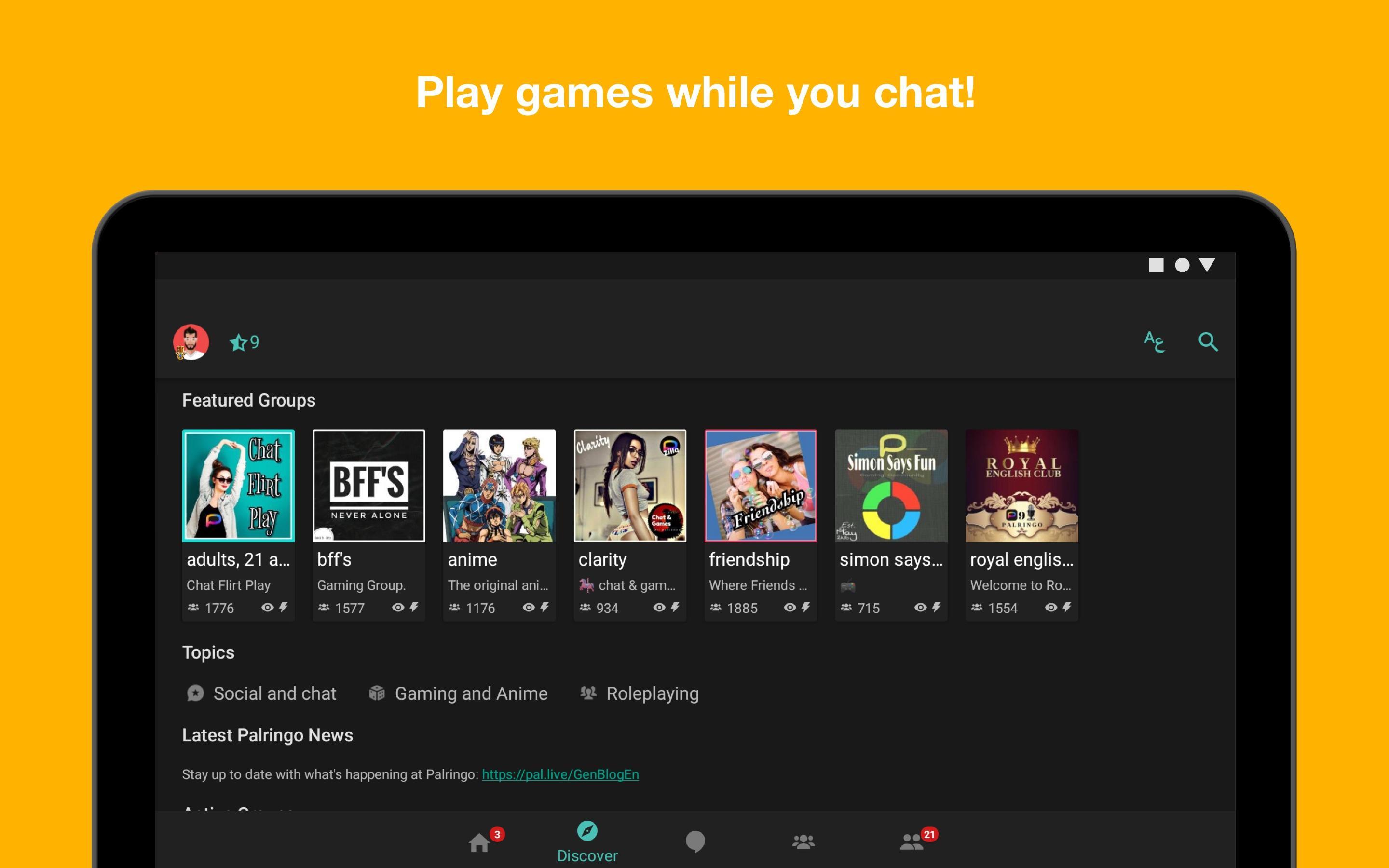 Palringo Group Messenger - chat, play games & more 9.2.1 Screenshot 11
