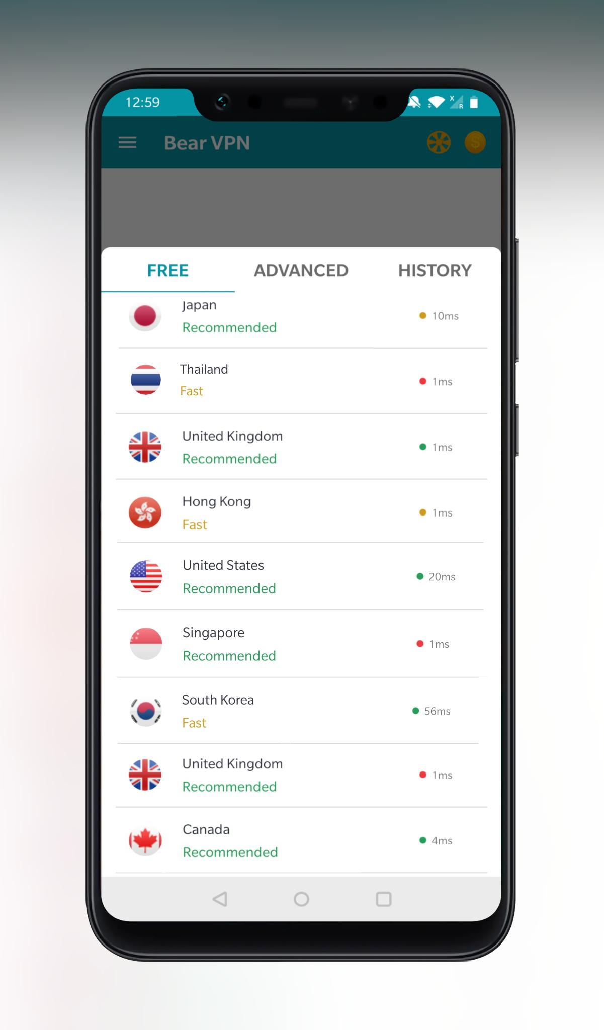 Bear VPN Free & Unlimited VPN 3.2.1 Screenshot 2